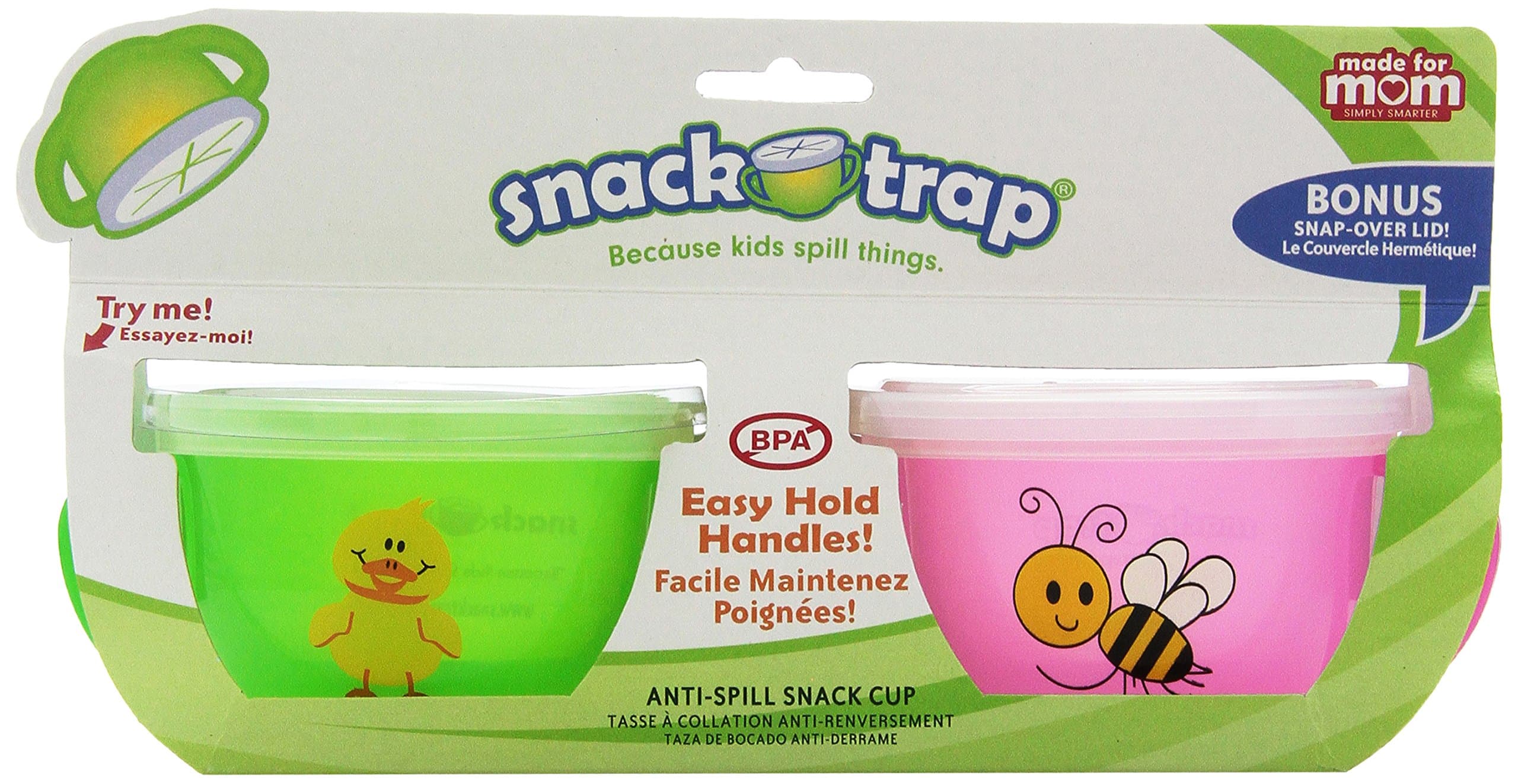 Made for Mom Snack-Trap, Girl, 2-Count (Discontinued by Manufacturer)