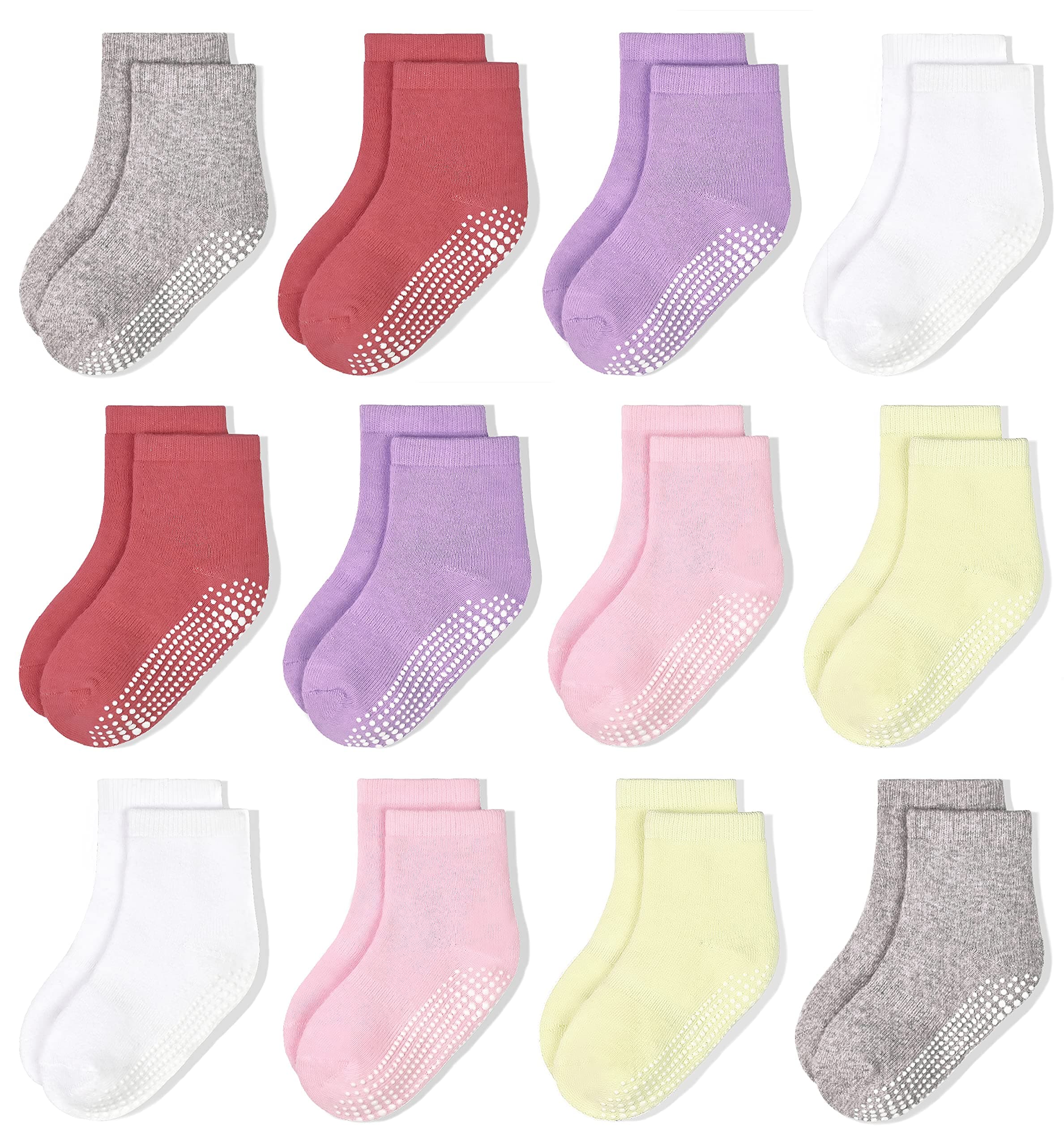 HYCLES Non-Slip Toddler Socks With Grips Kids Anti Slip Sticky Socks For Infant 1-10 Years Kids Toddler Slipper Socks