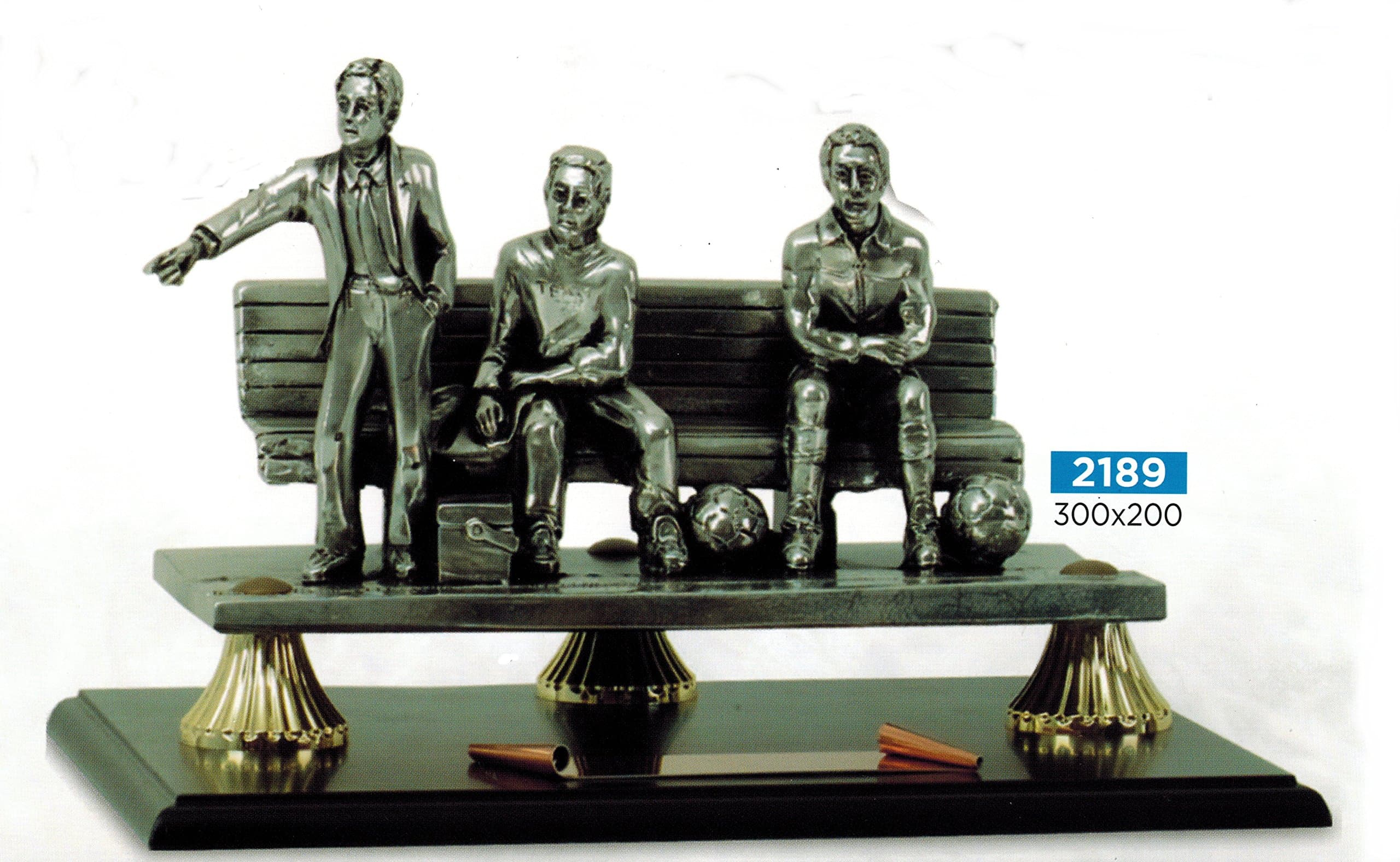 Trophy Football Bench Coach – 30 x 20 cm – Finished – Made in Italy