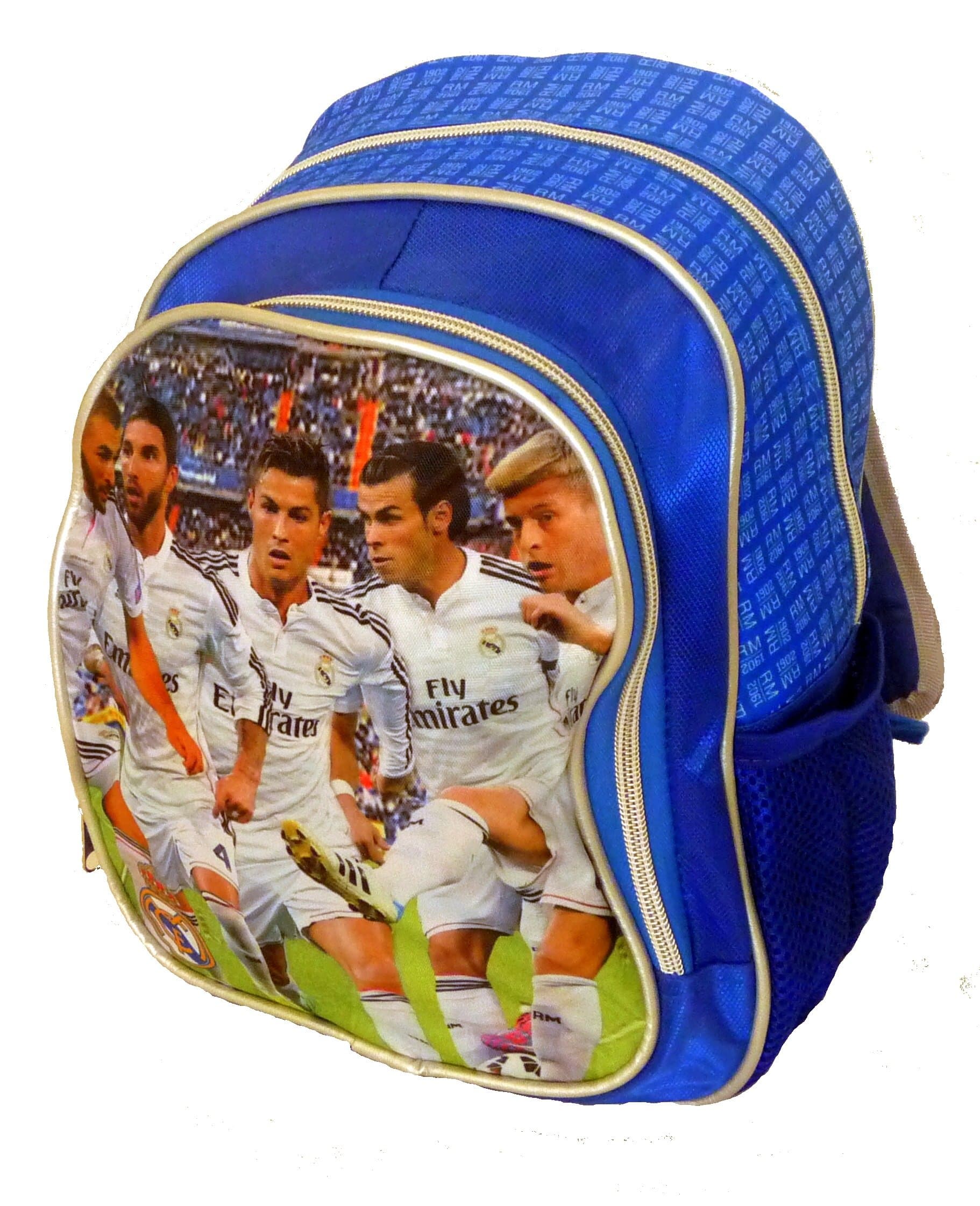 BEAUTIFUL (!!) Official FC Real Madrid Christiano Ronaldo & Players DOUBLE Fill 12"x9" KINDERGARDEN Backpack