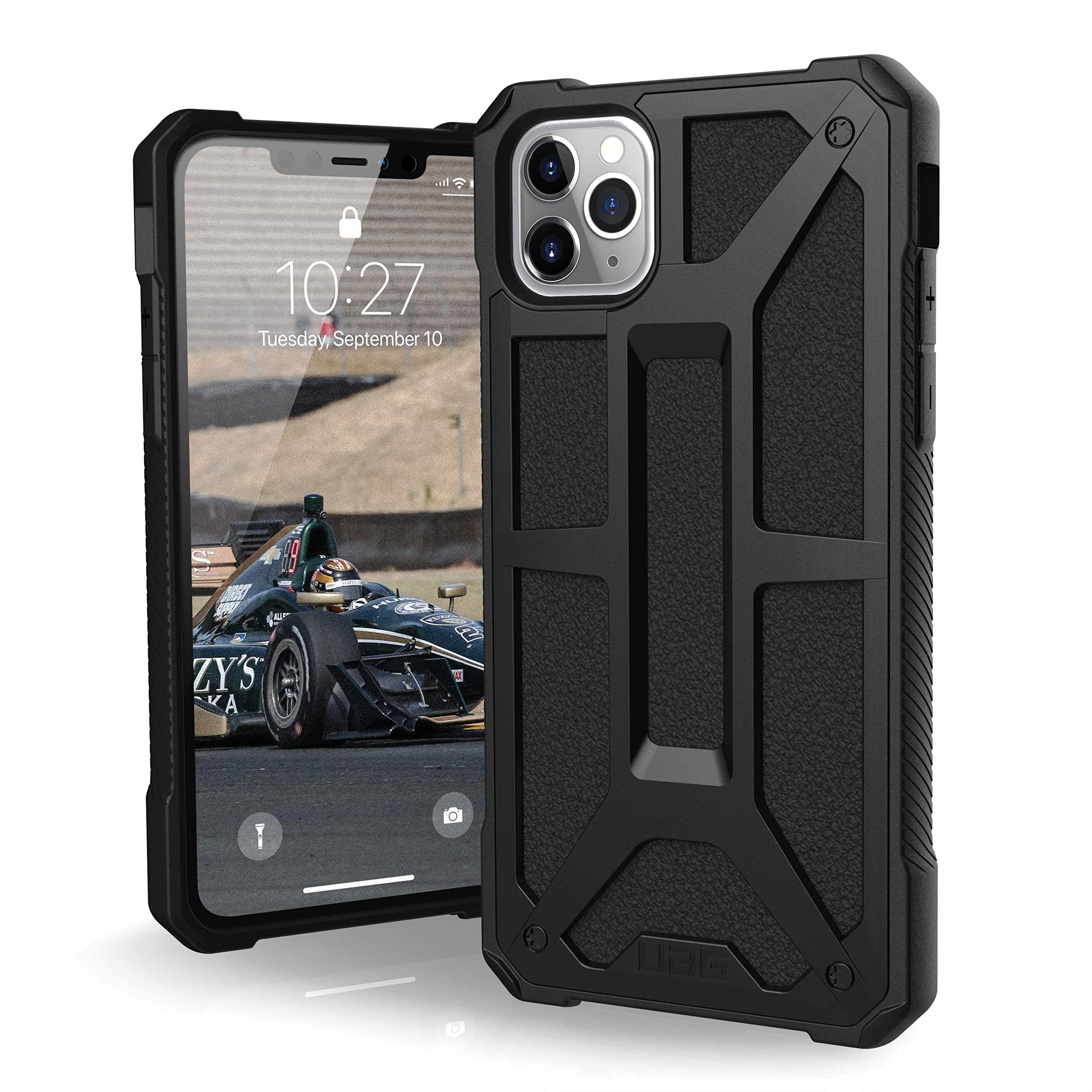 URBAN ARMOR GEAR UAG Designed for iPhone 11 Pro Max [6.5-inch Screen] Monarch Feather-Light Rugged [Black] Military Drop Tested iPhone Case