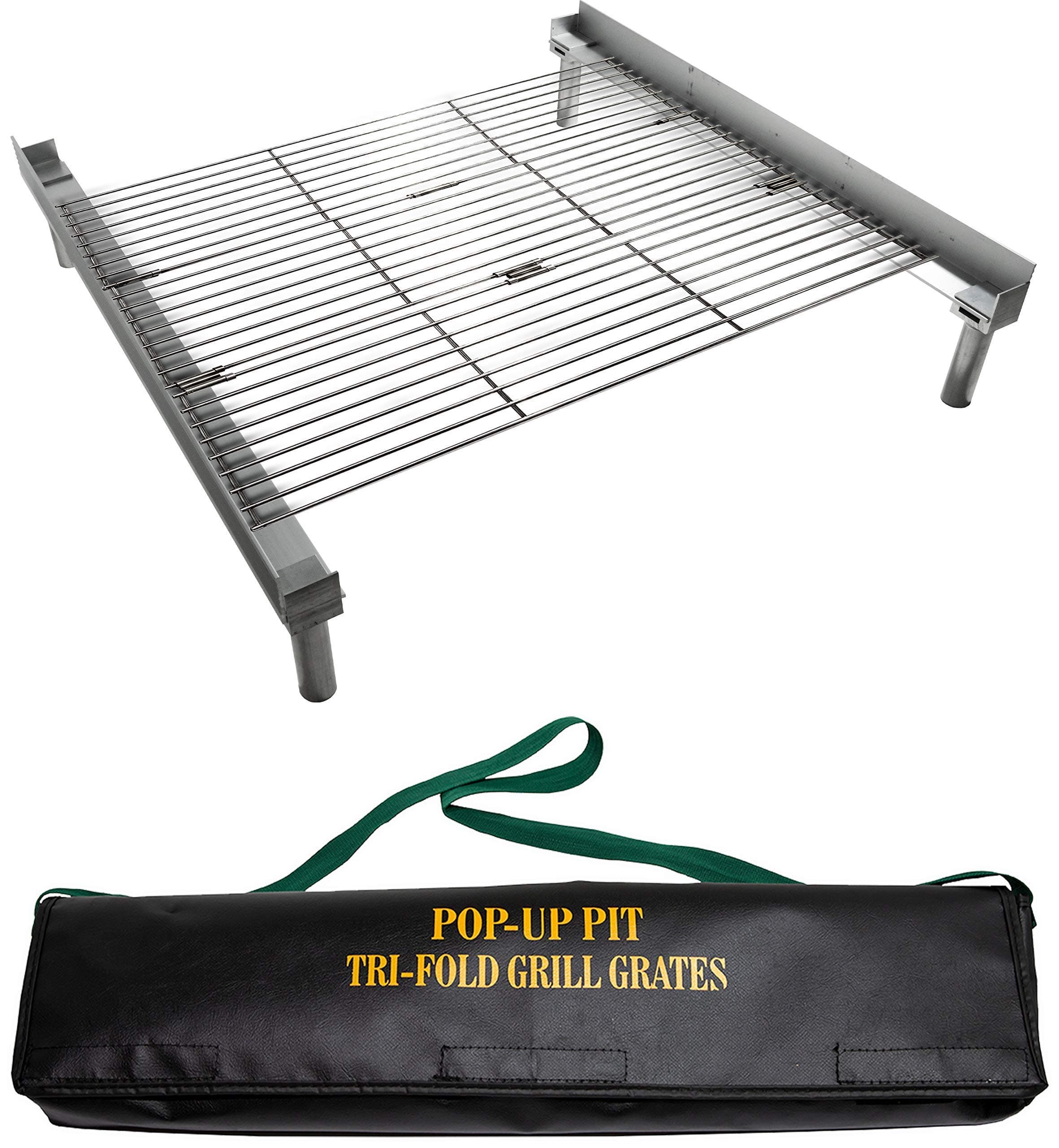 Pop Up Pit Portable Grilling Grates (Trifold Folding Grill Grates)