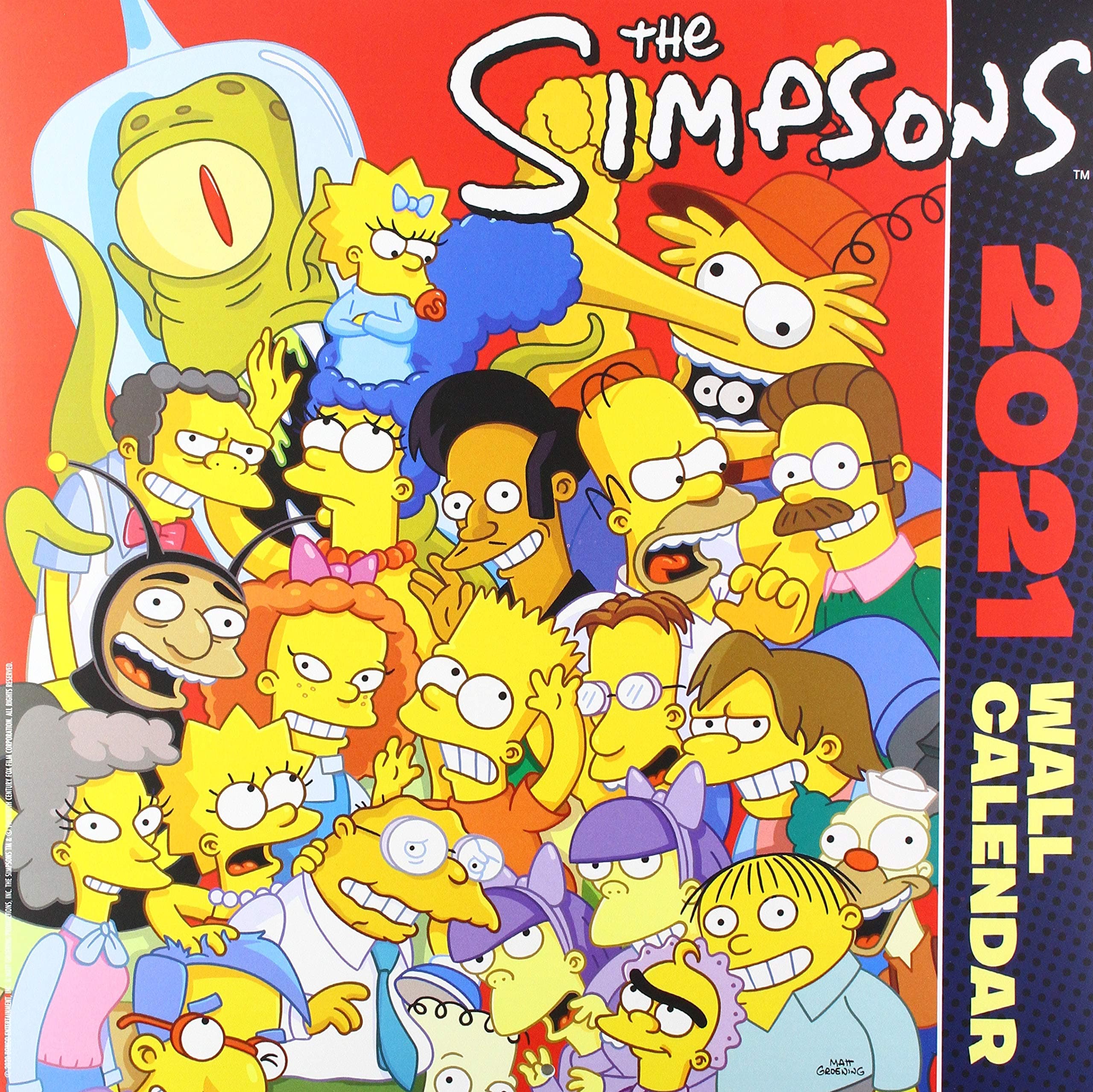 Official The Simpsons 2021 Calendar - Square Wall Format Calendar