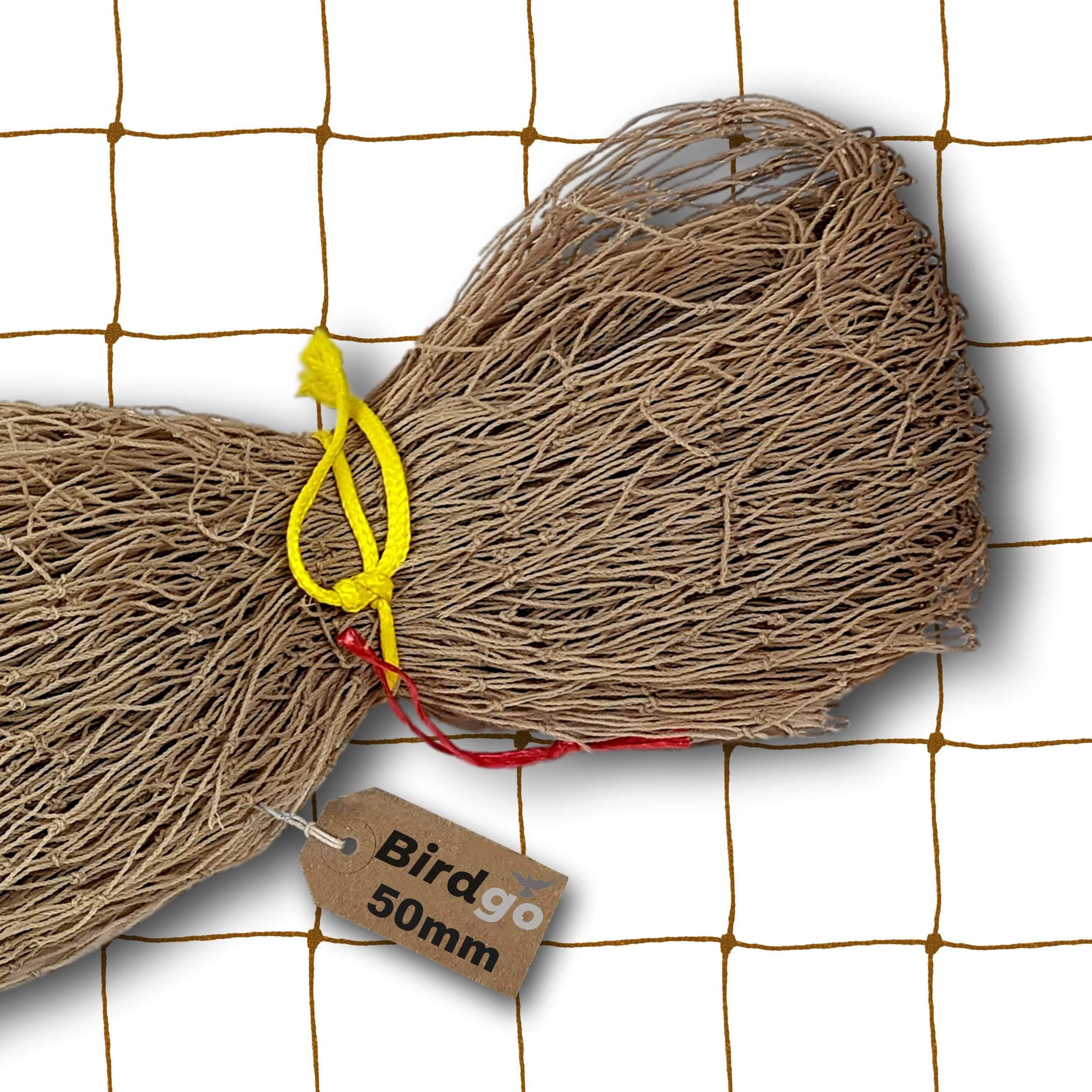 Stone 50mm 2" Anti Pigeon Netting 5m x 5m - Professional Quality Prevention Control Bird Net (UV-Stabilised, Knotted)