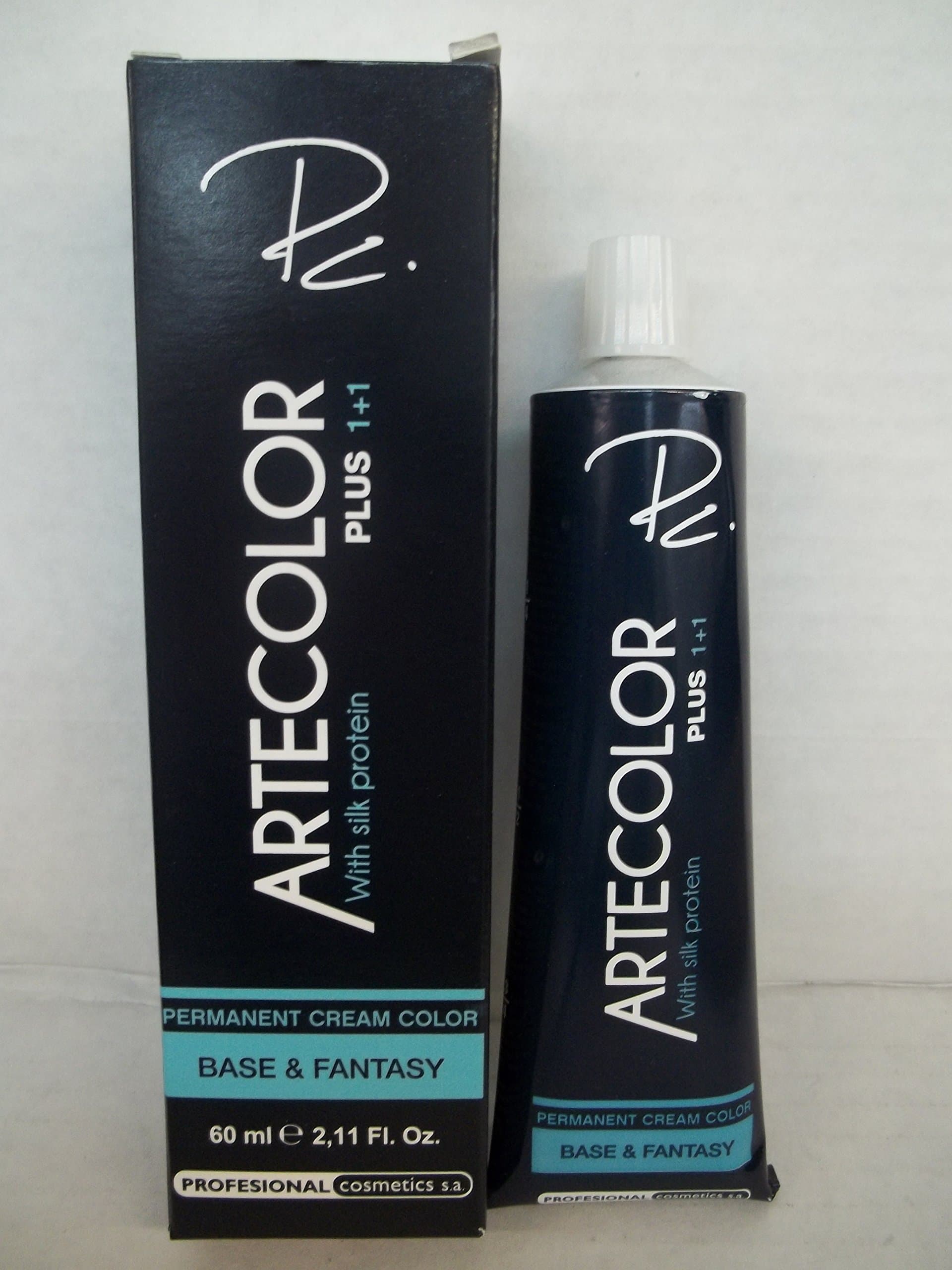 Artecolor Plus Base and Fantasy - Permanent Cream Hair Color - Enriched with Silk Protein - 2.11 Fl. Oz. Tube - 7 Medium Blonde