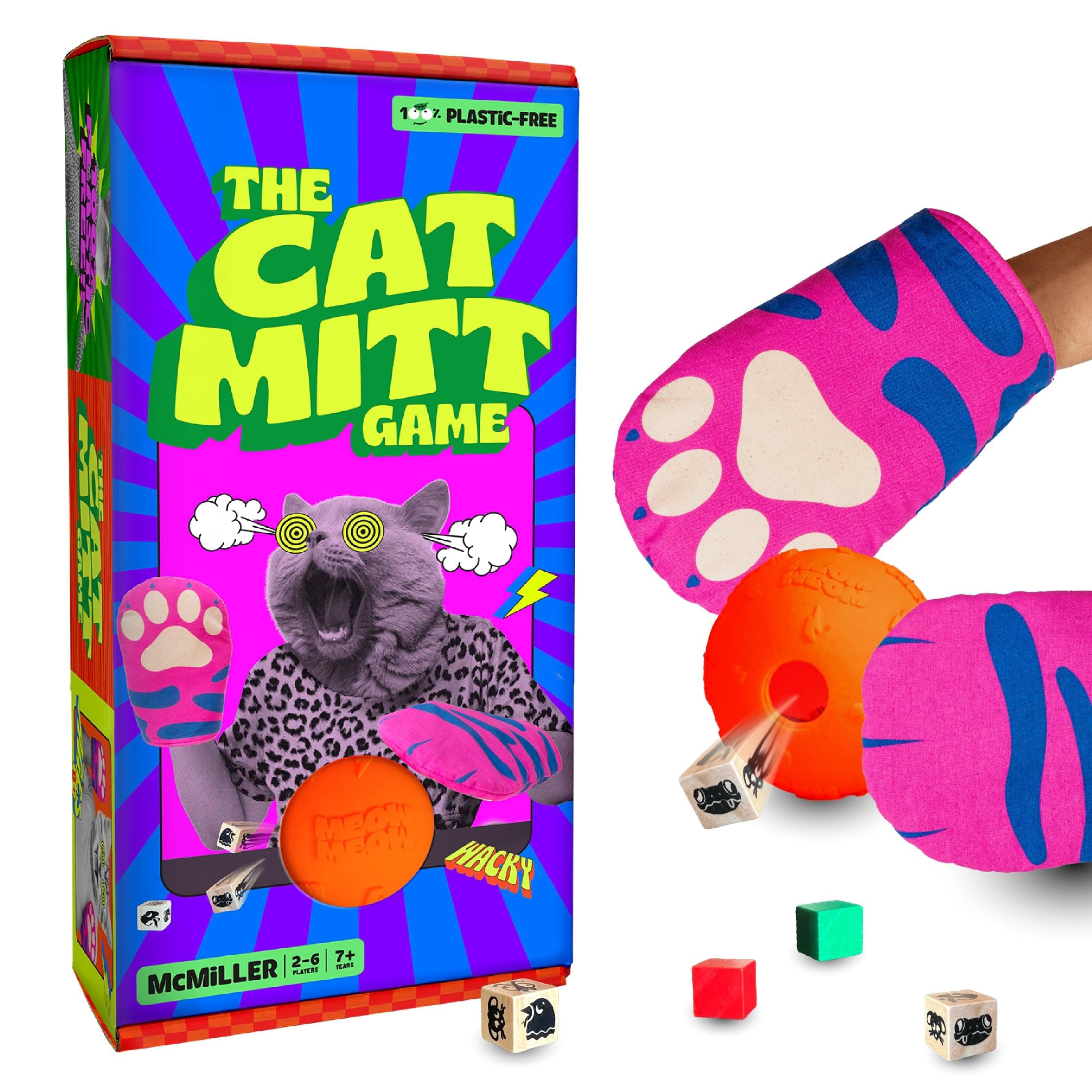 The Cat Mitt Game – Hiss-terically Funny Family Board Game for Kids Teens & Adults | Pawsome Party Game for Game Night | Cat Lovers Tabletop Fun | Purrfect for Christmas