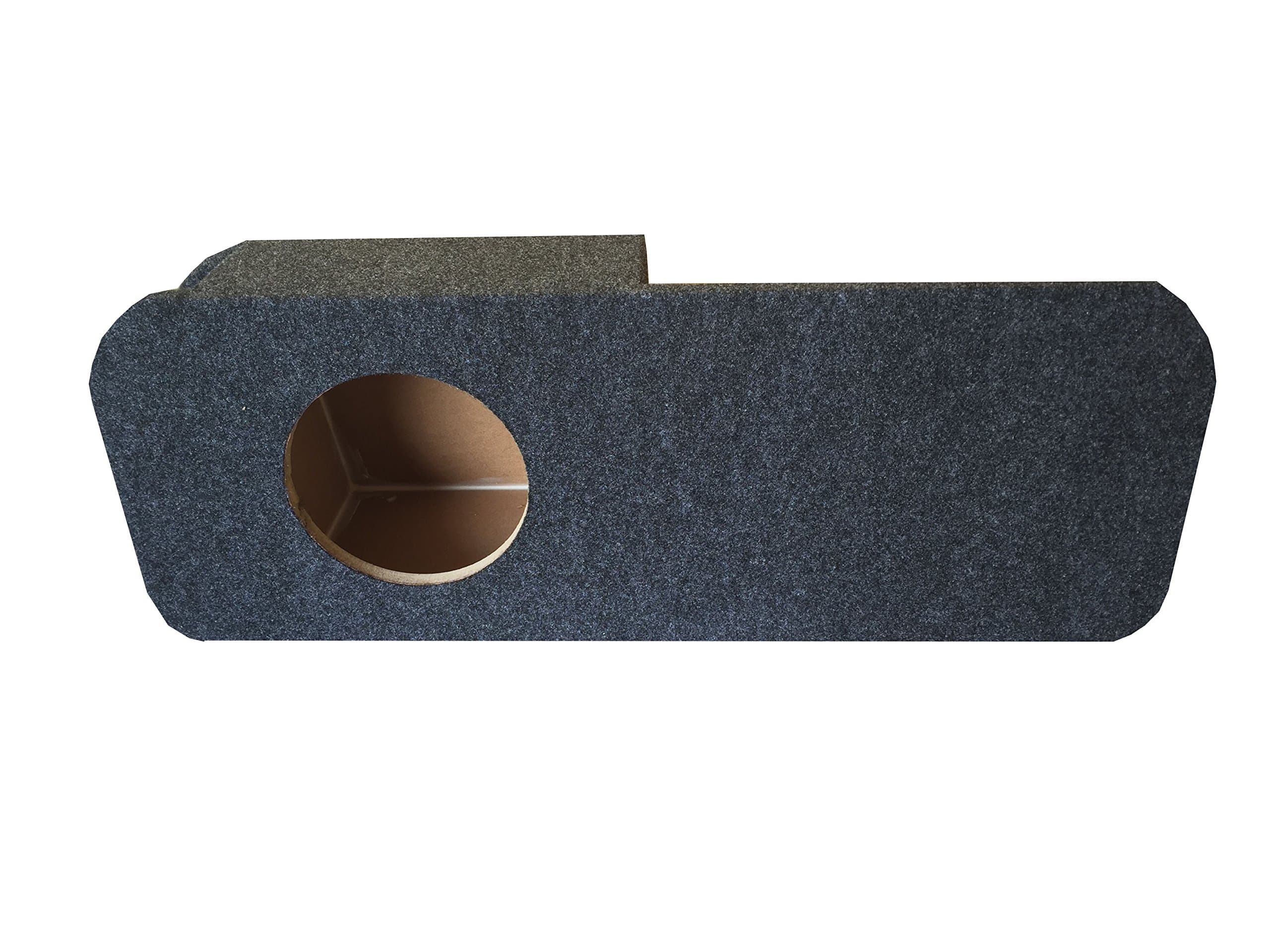 Zenclosures Subwoofer Box for The Ford Mustang Coupe 2015-2021 1-10" Subwoofer Box with Amp Rack (Version 1, Rear Fire, Charcoal)