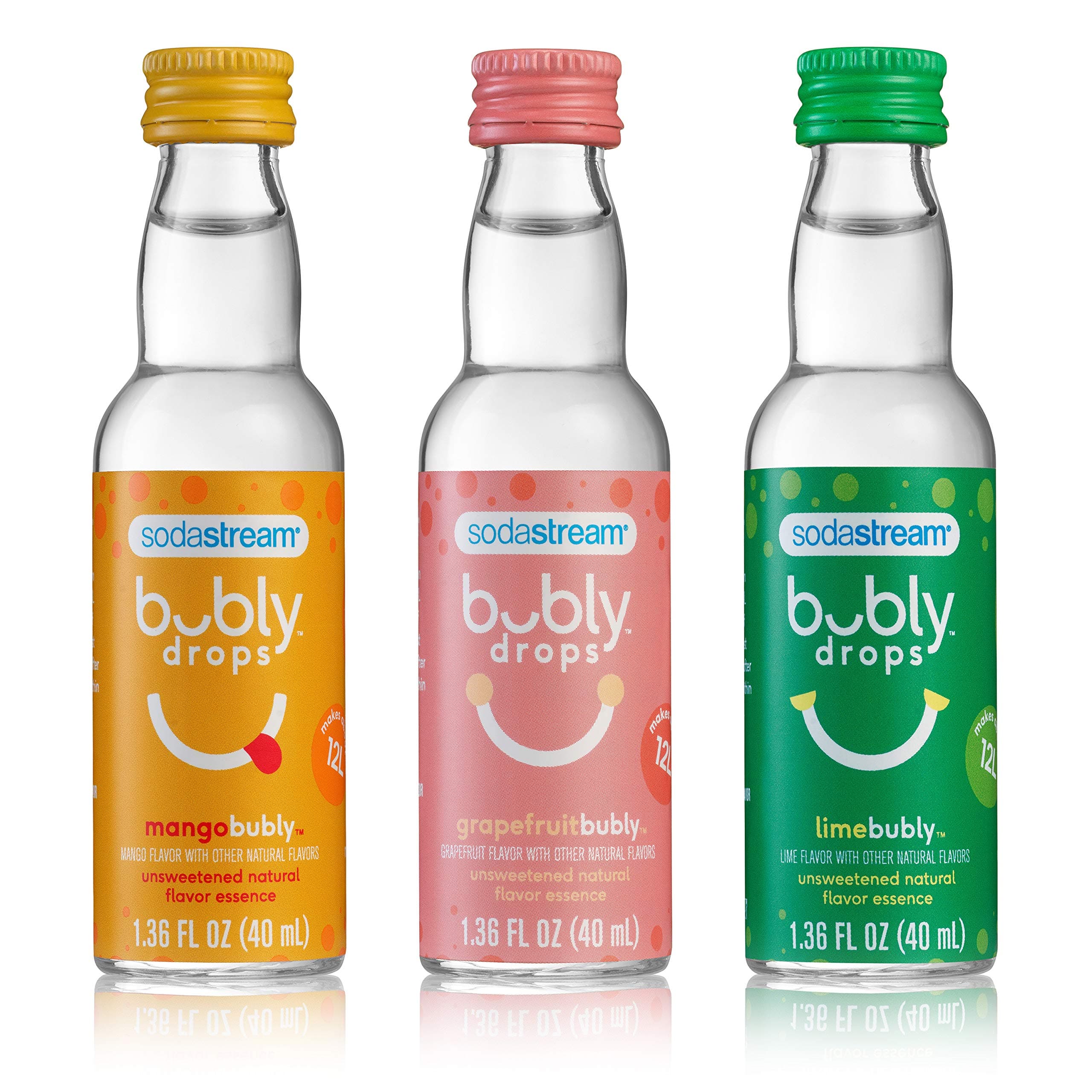 bubly Drops 3 Flavor Pack, Tropical Thrill Variety, 4 Fl Oz
