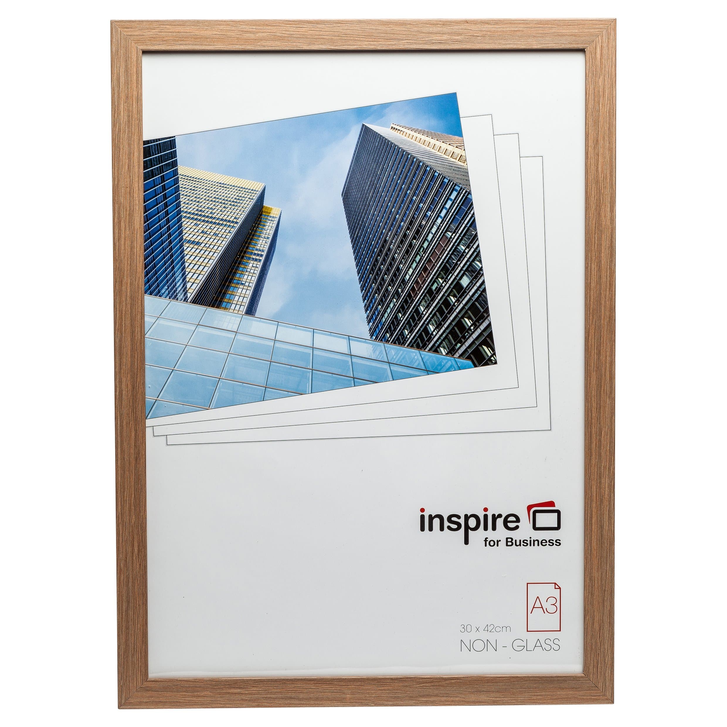 SORBONNE A3 (30x42cm) Oak Effect Picture Poster Photo Frame Acrylic (Non-Glass) SORA3NG - 1PK