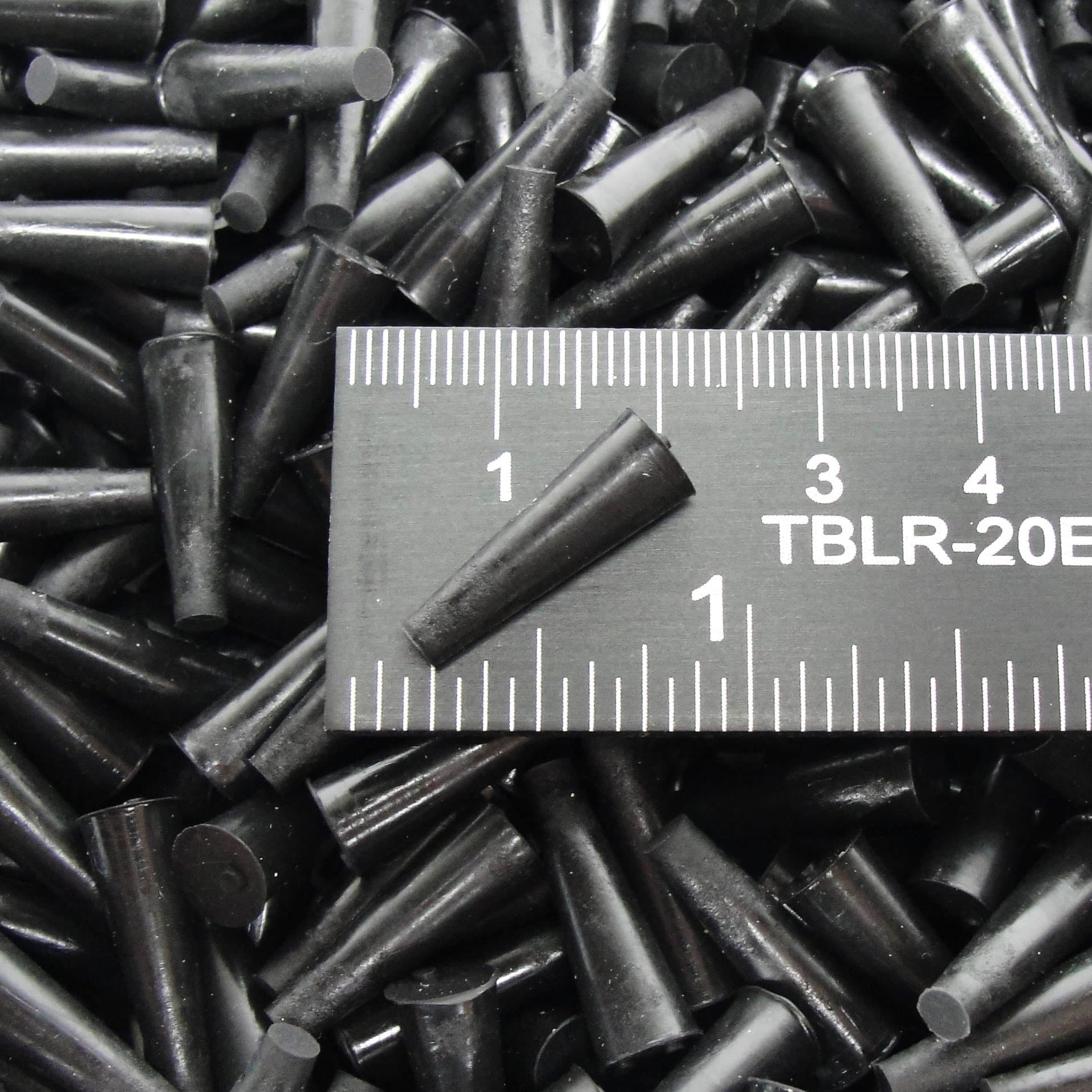 HTMS 1/8" X 1/4" High Temp Silicone Rubber Tapered Masking Powder Coating Plugs - Painting, Cerakote, Anodizing, Plating, Media Blasting, General Masking and Sealing Stoppers (10)