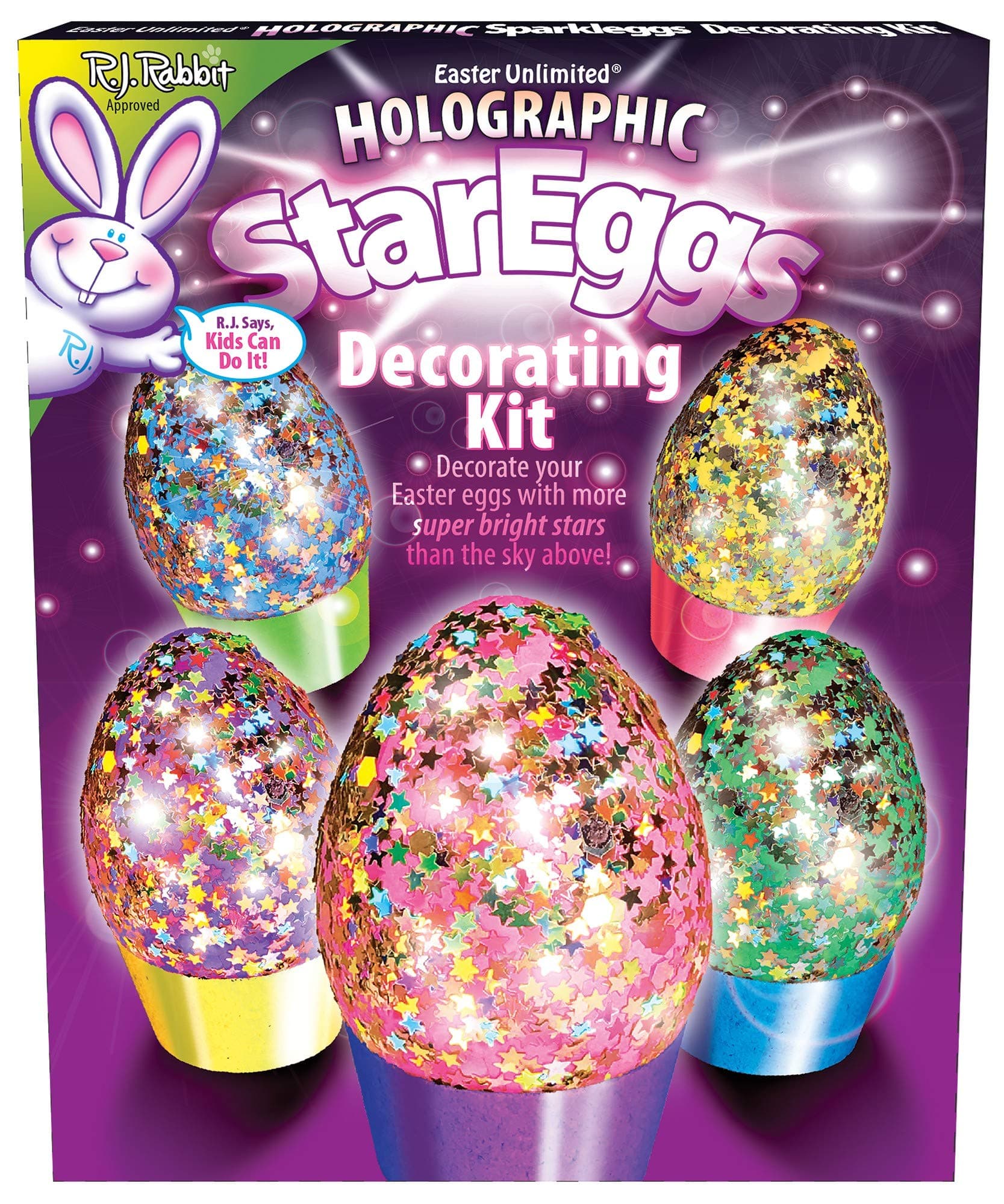 Easter Unlimited Holographic Star Egg Coloring Kit