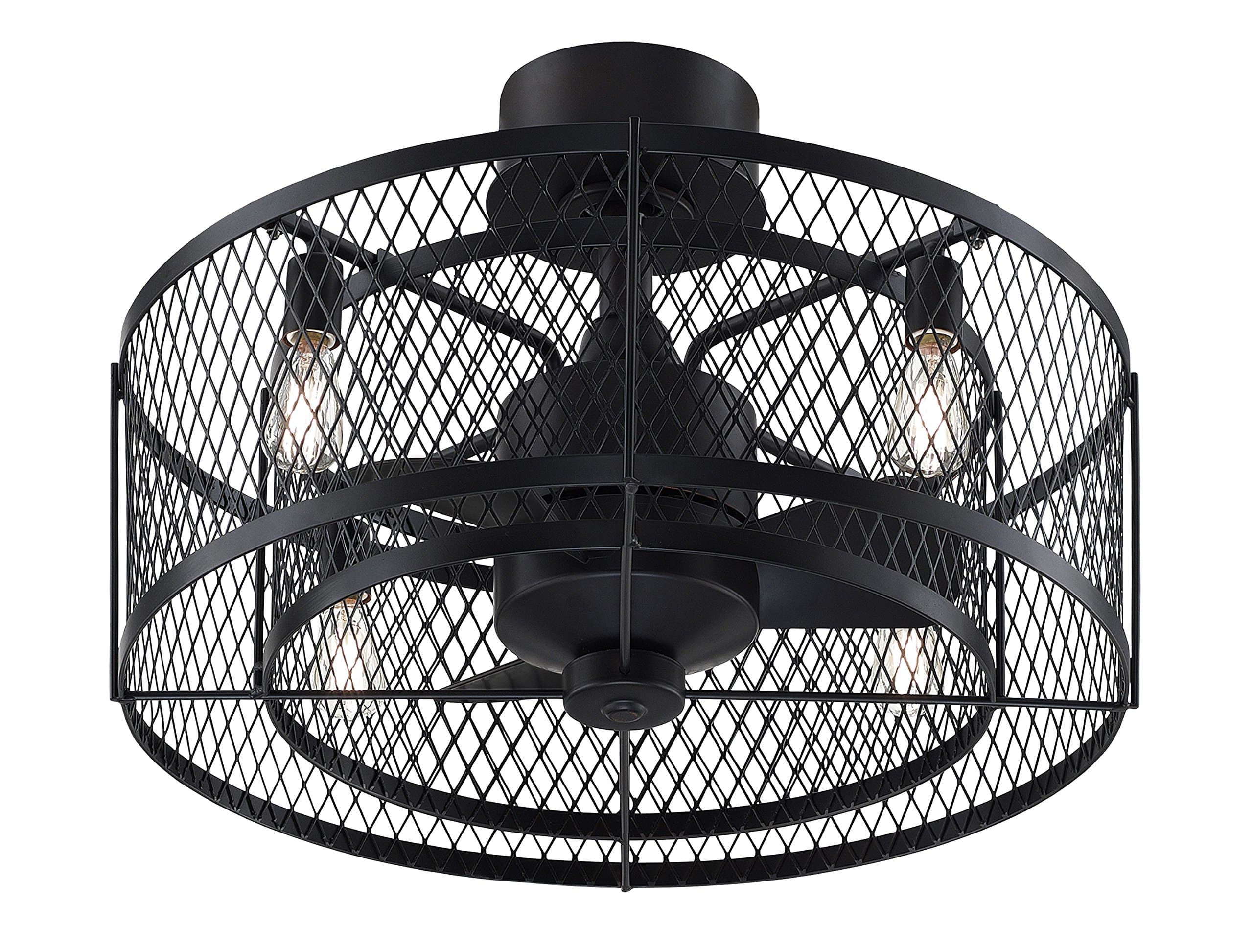 Fanimation Ceiling Fan with LED Light Kit, Metal, Aged Bronze