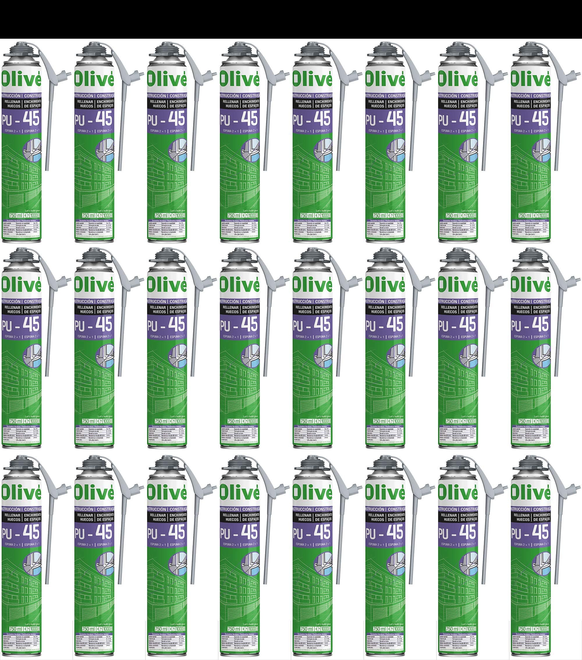 Gun – Professional Quality 24 Expansive Polyurethane Foam 750 ml