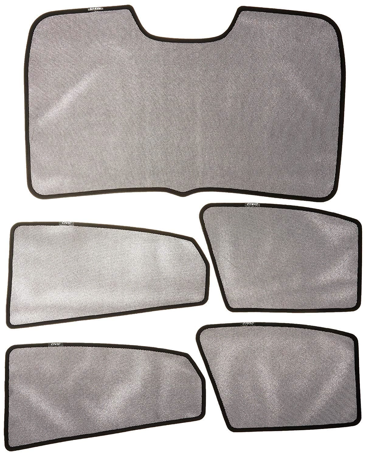 Samurai Shades Car Window Shade - Magnetic Cling Sunshade for Honda Accord 2019 2018 Sedan 4 Door Windows - Sun, Glare and UV Protection - Premium Fabric Mesh Car Sun Shades (5 Pcs)