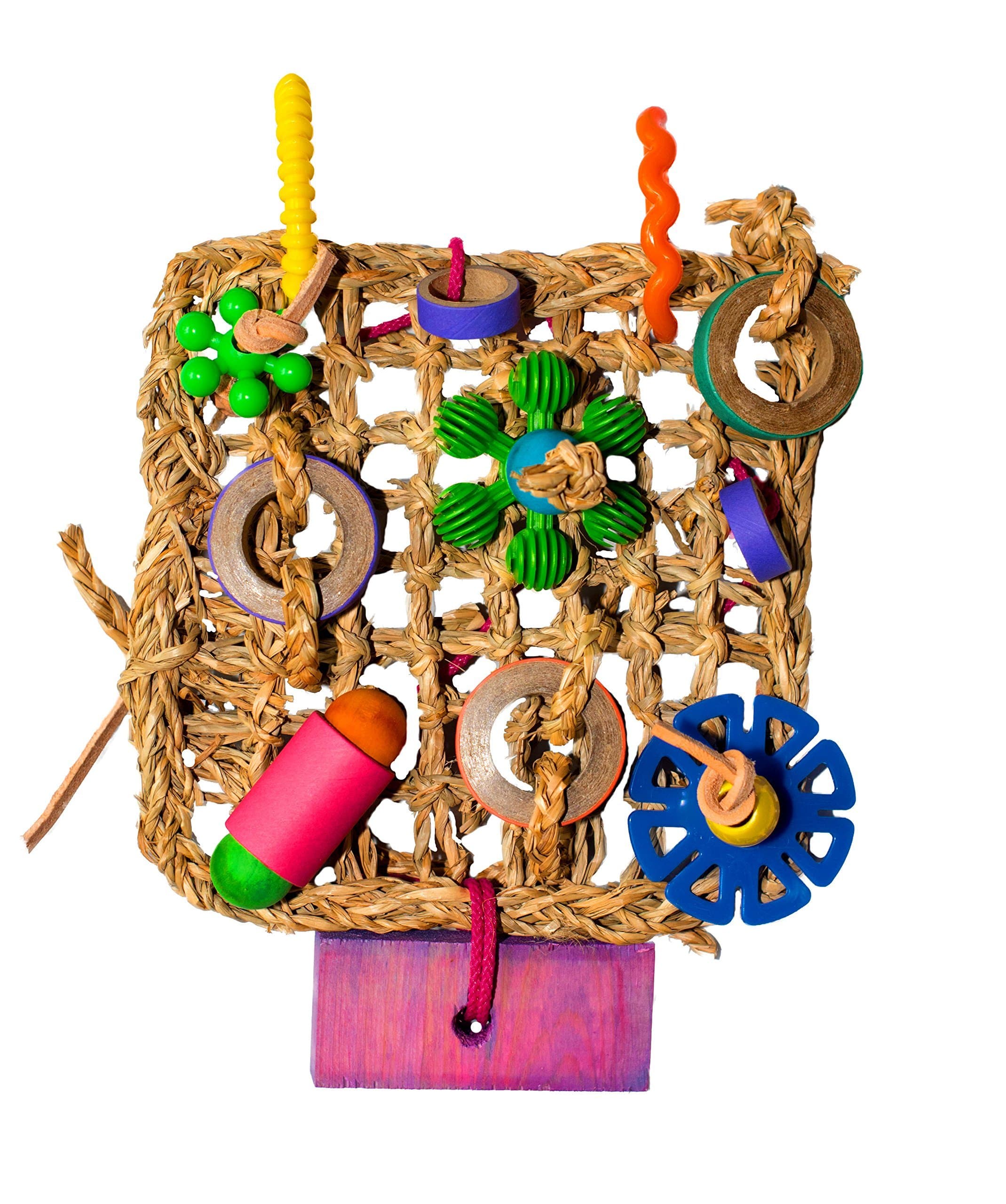 Parrot Kook This is No Joke Bird Toy Sea Grass Mat for Conures African Grey USA