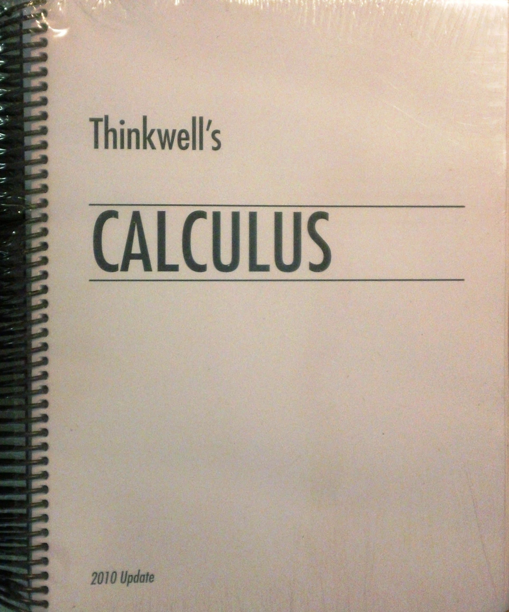Thinkwell's Calculus 2010 Update