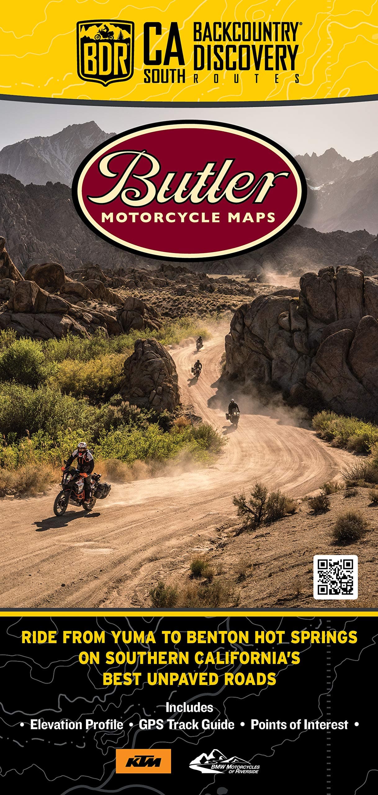Southern California Backcountry Discovery Routes Map CABDR South