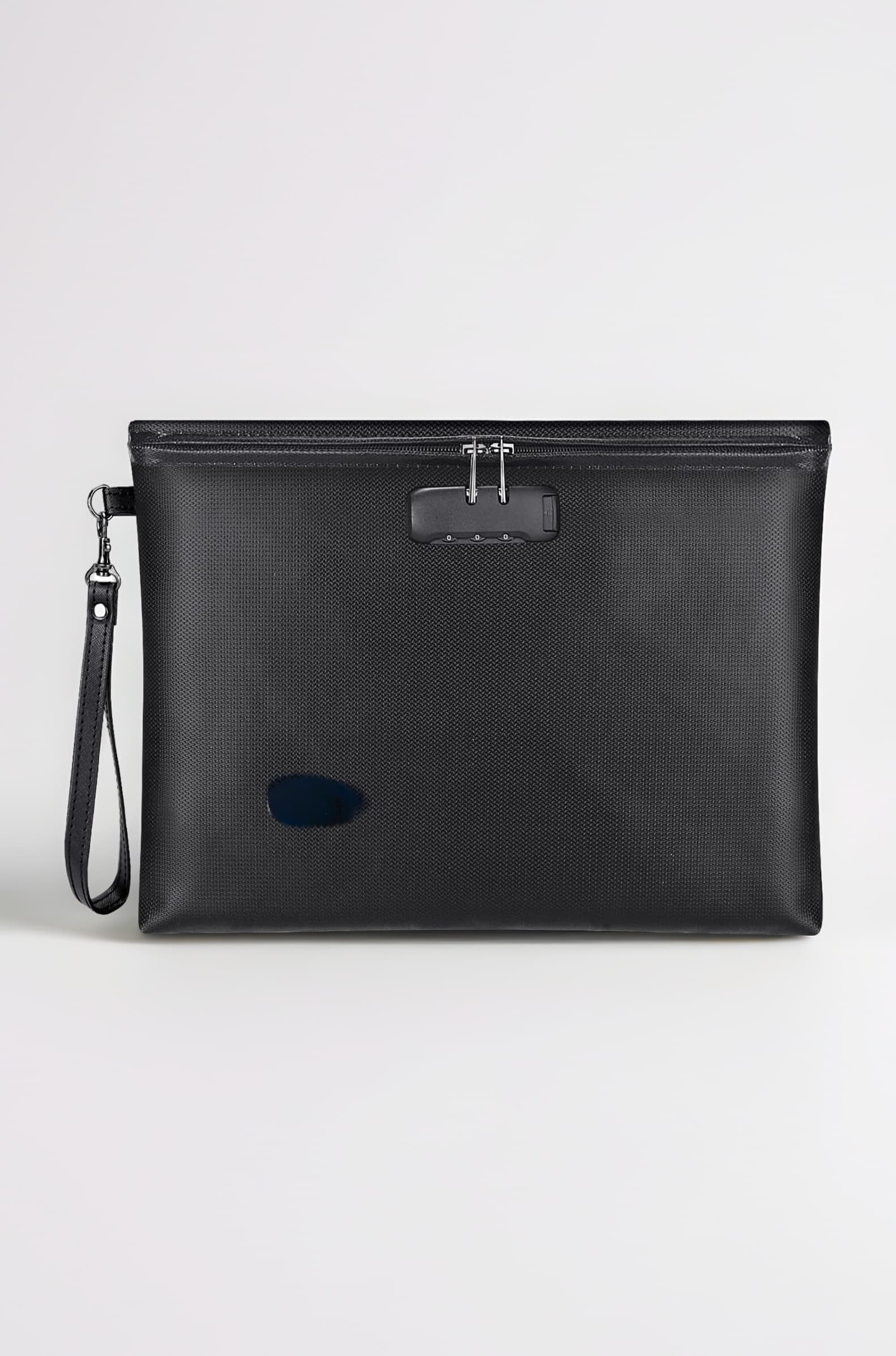 14.3"x10.2" Fireproof and Waterproof Money Bag with Zipper Closure, Storage Pouch for A4 Letter Size Document, Cash, Cell Phone, Tablet, Credit Card,Passport