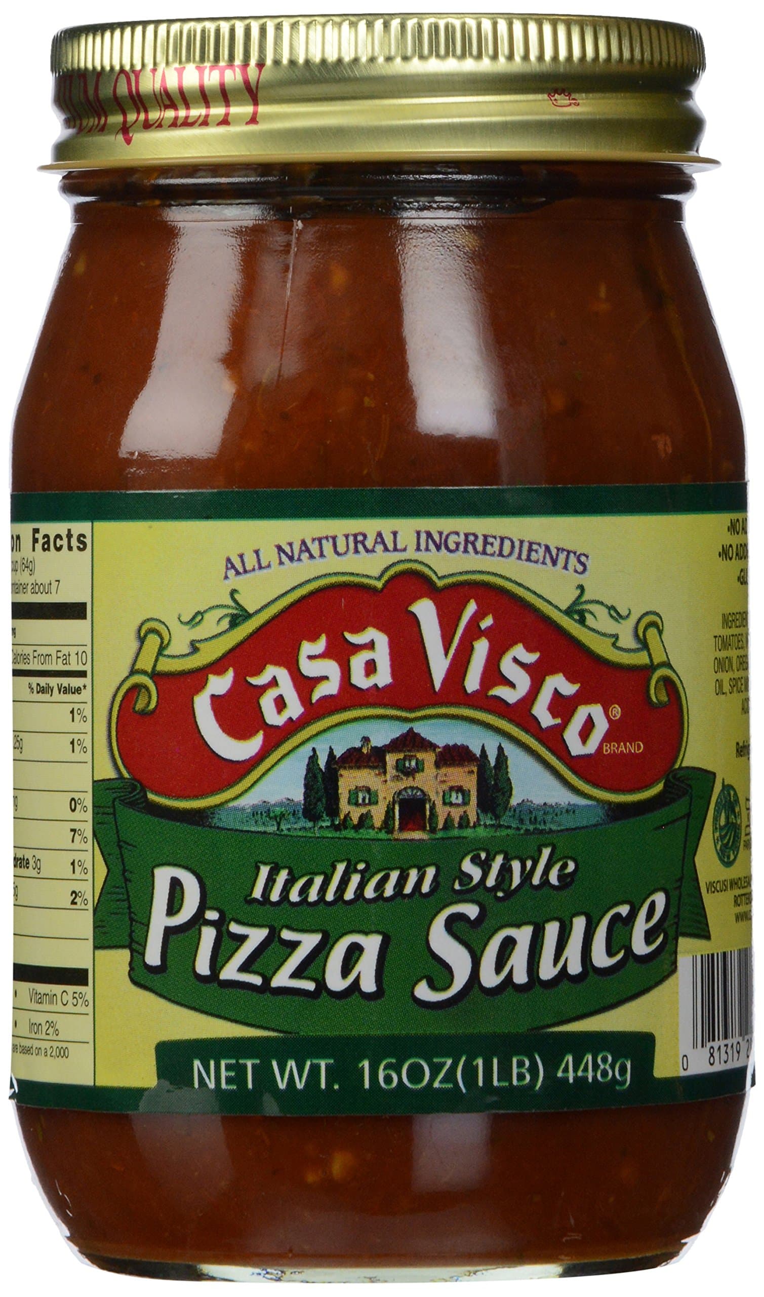Casa Visco Pizza Sauce, 16 oz