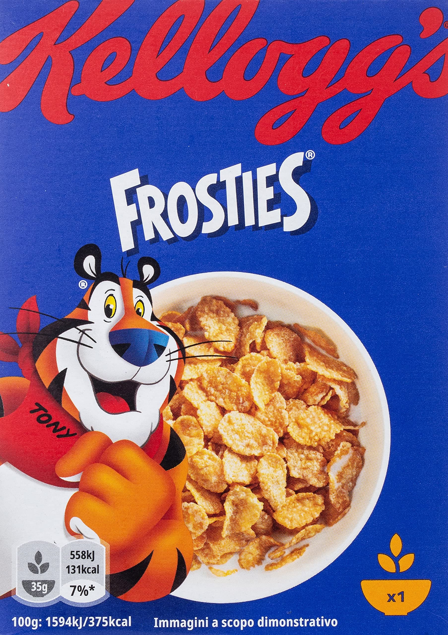 Frosties Cereal | 35g | Crunchy Cornflakes with Sweet Frosting | Tasty & Nourishing Breakfast | Source of Fibre| Rich in Vitamin B1, B2, B3 & Iron | Ideal For Breakfast & Snacks
