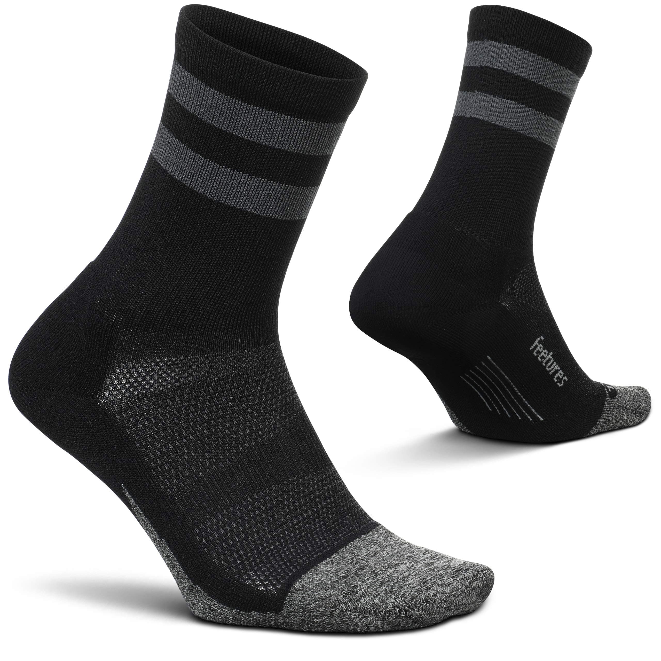 Elite Light Cushion Mini Crew Sock - Sport Sock with Targeted Compression