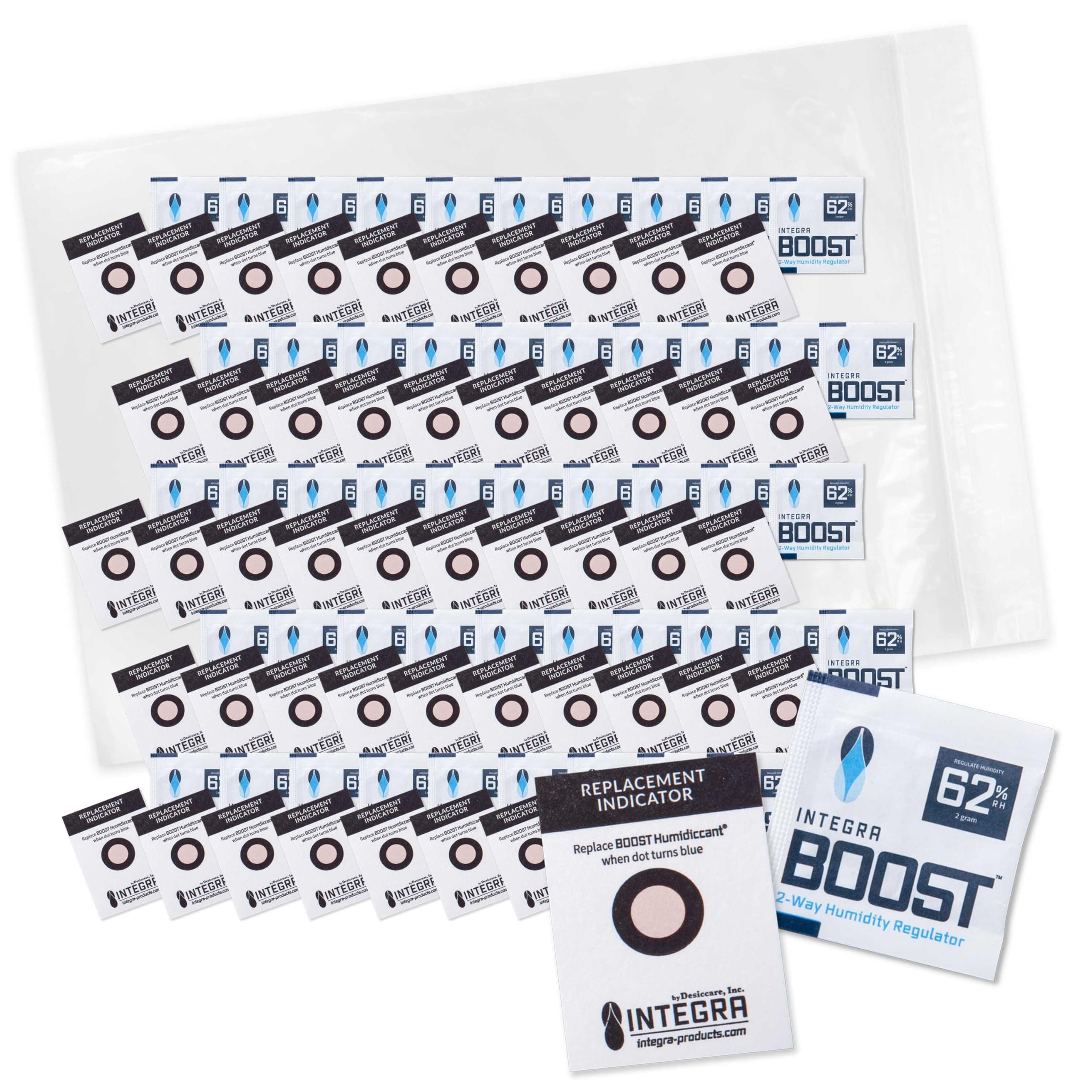 2-Way Humidity Control Pack – Patented Technology for Humidity Control – Preserve Flavor & Maintain 62% RH – Moisture Absorber for Herbs, Spices & More – 2 Gram (Pack of 50)