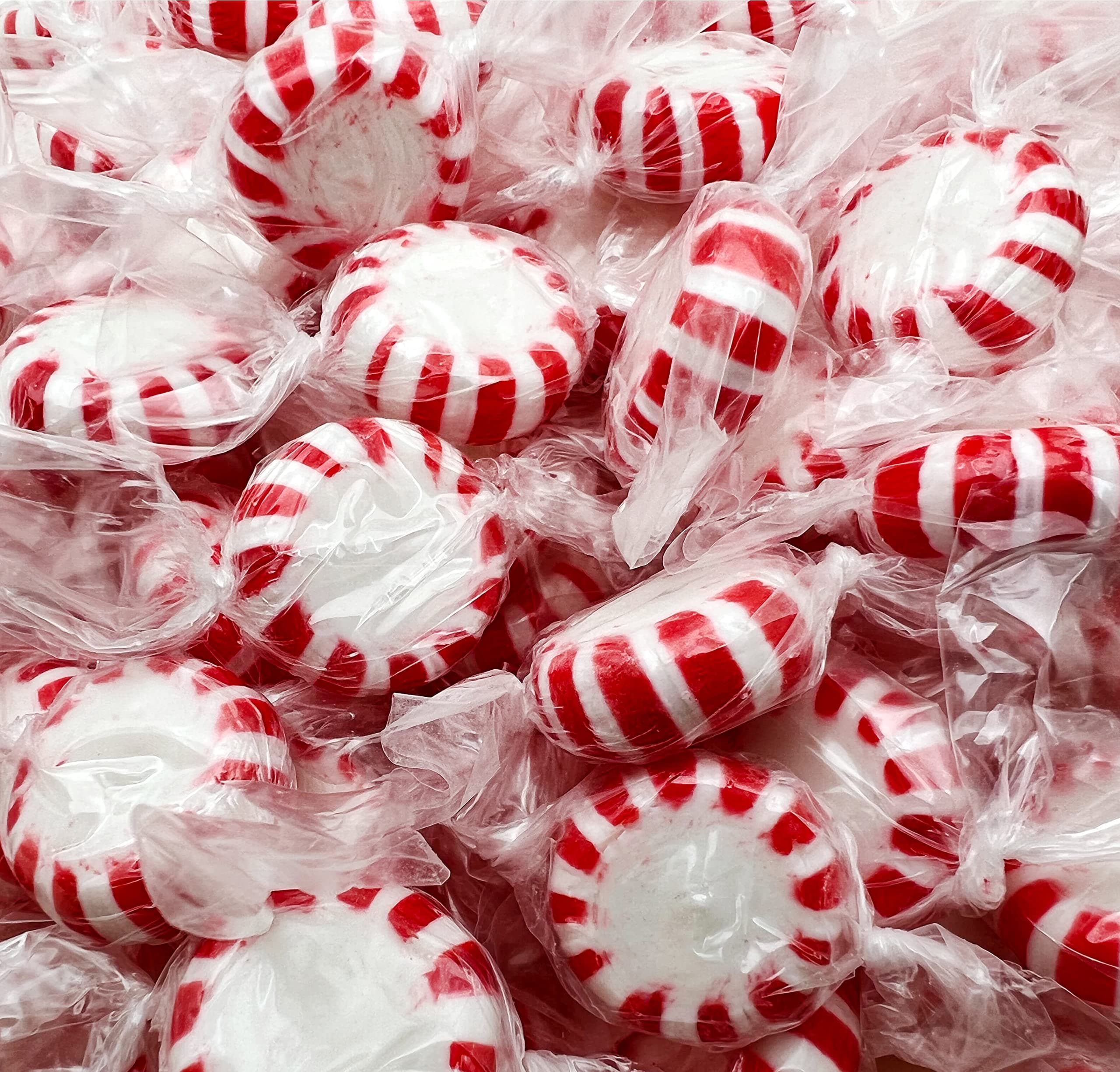 Peppermint Starlight Mints Hard Candy, Bulk Pack 2 Pounds (About 180 Count)