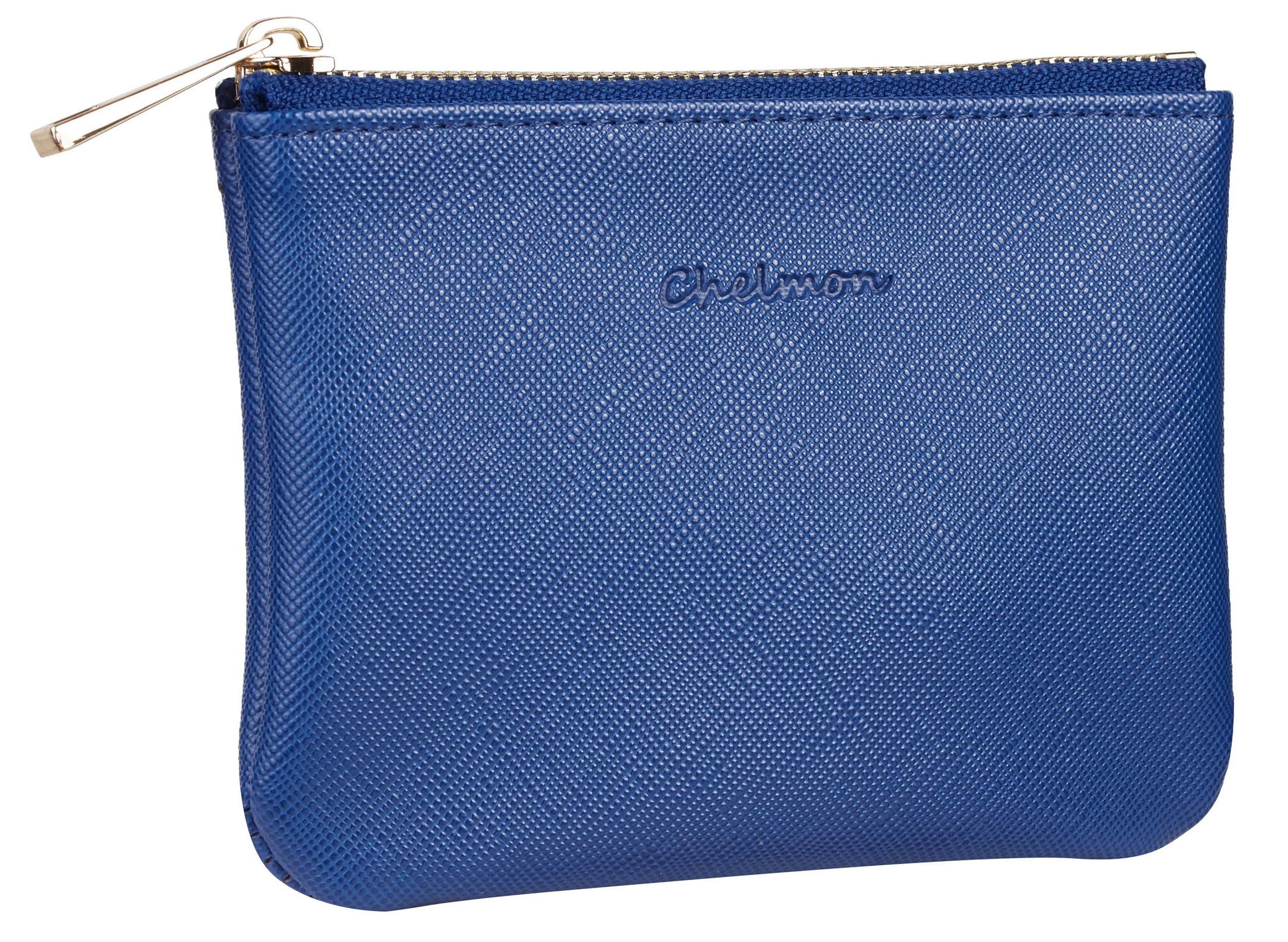 Chelmon Vegan Leather Coin Purse Pouch Change Purse With Zipper For Men Women