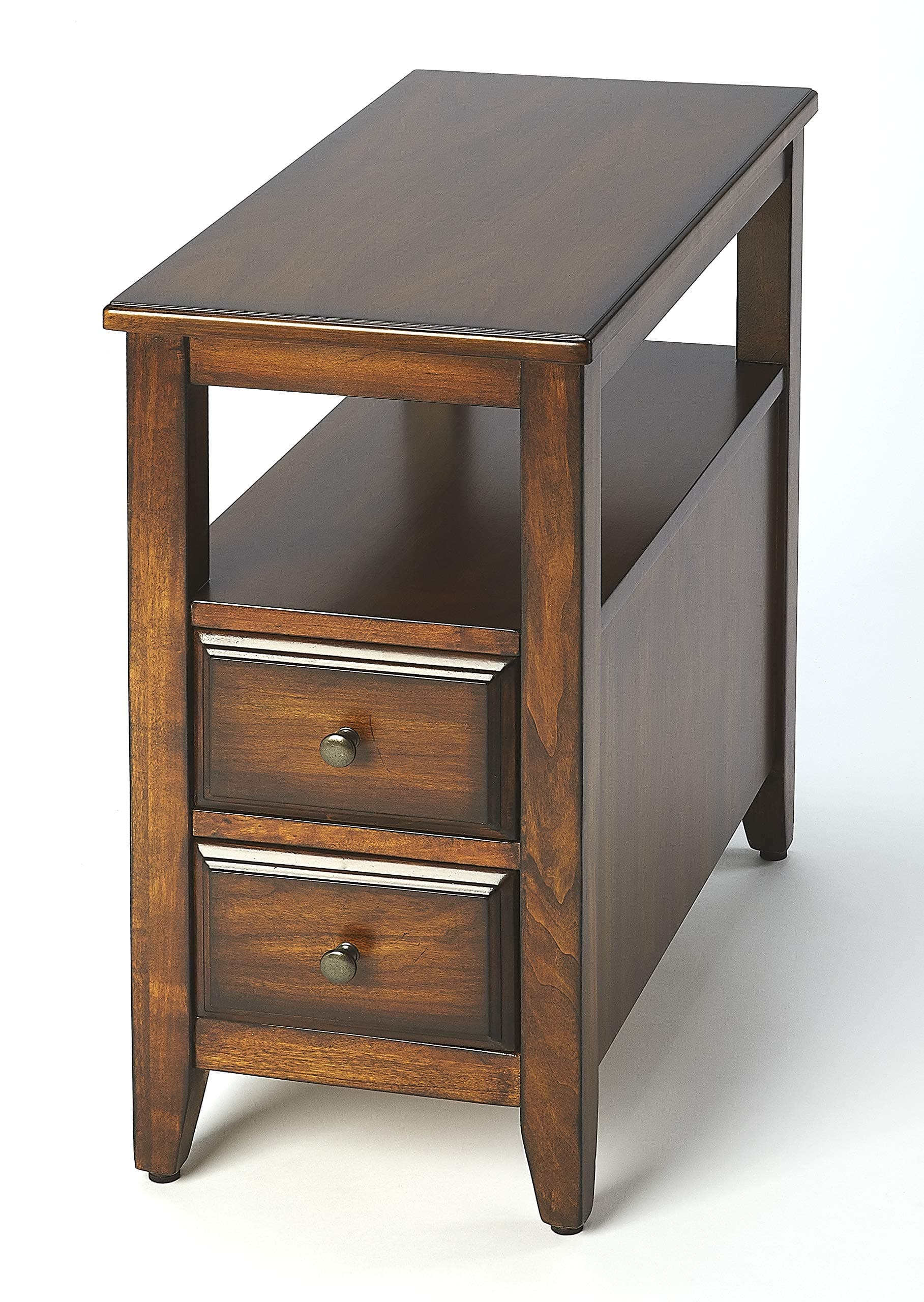Butler Specialty CompanyMarcus Side Table with 2 Drawers in a Medium Cherry Finish