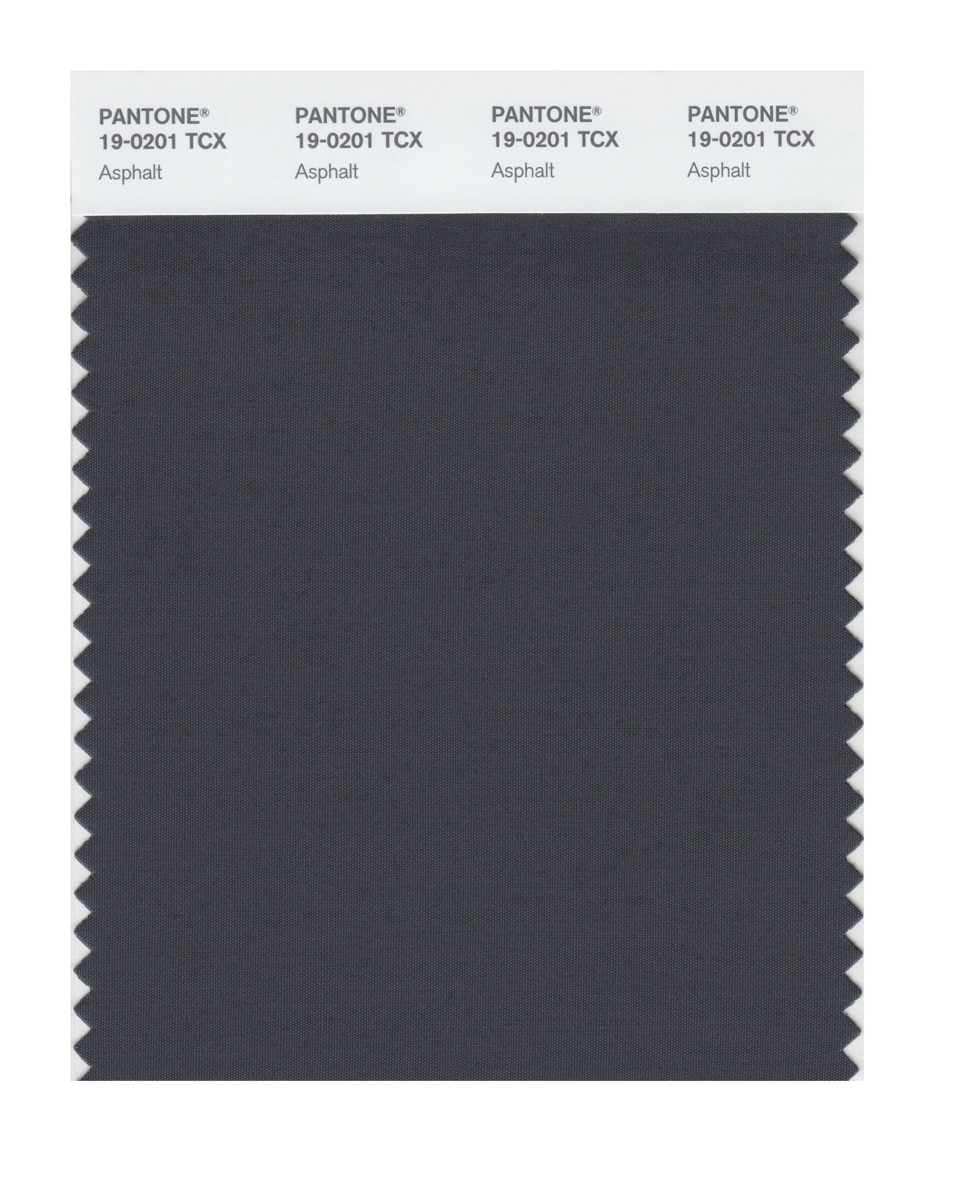 Pantone 19-0201 TCX Smart Color Swatch Card, Asphalt