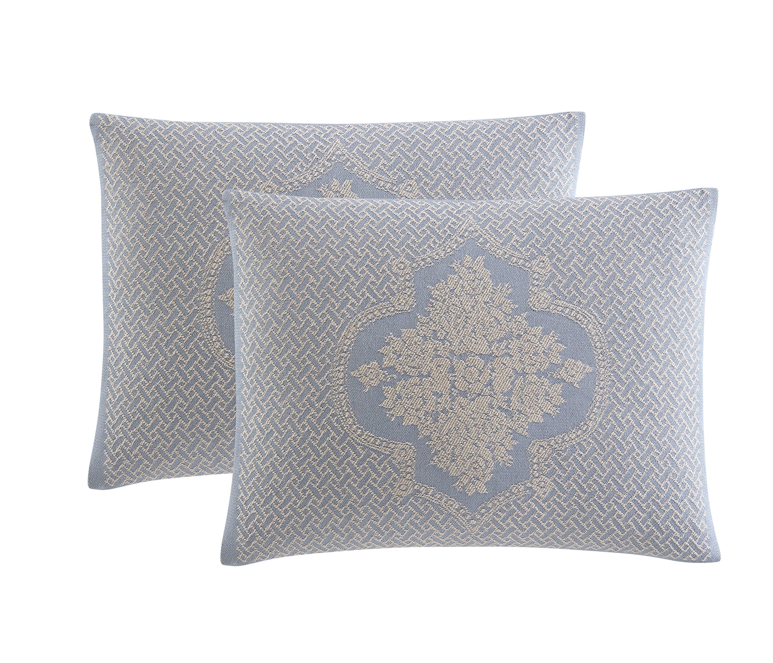 Ellison Jules Jacquard Single Standard, Blue Sham, 20 x 26