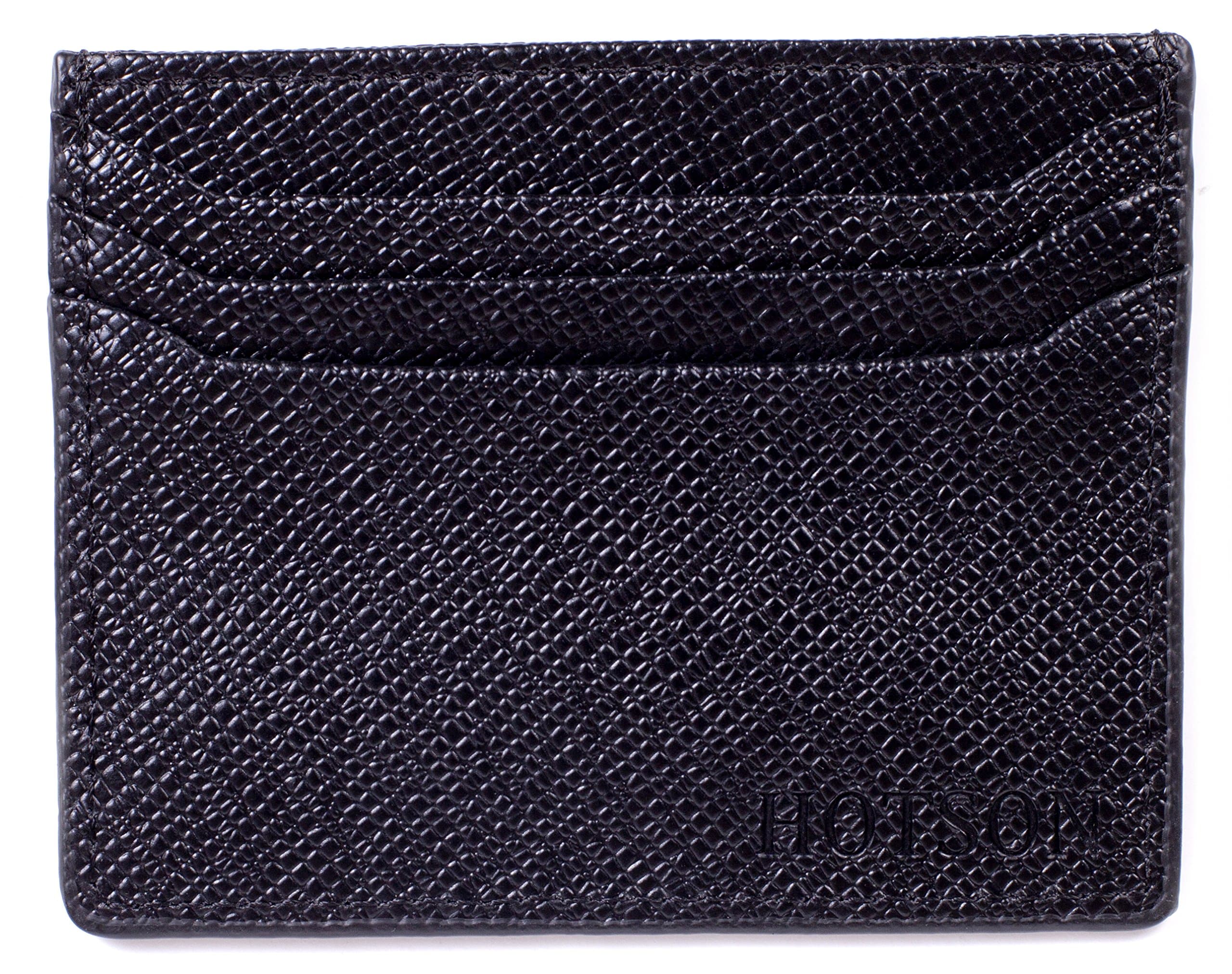 Minimalist Front Pocket Wallet Slim Men Leather Credit Card Holder