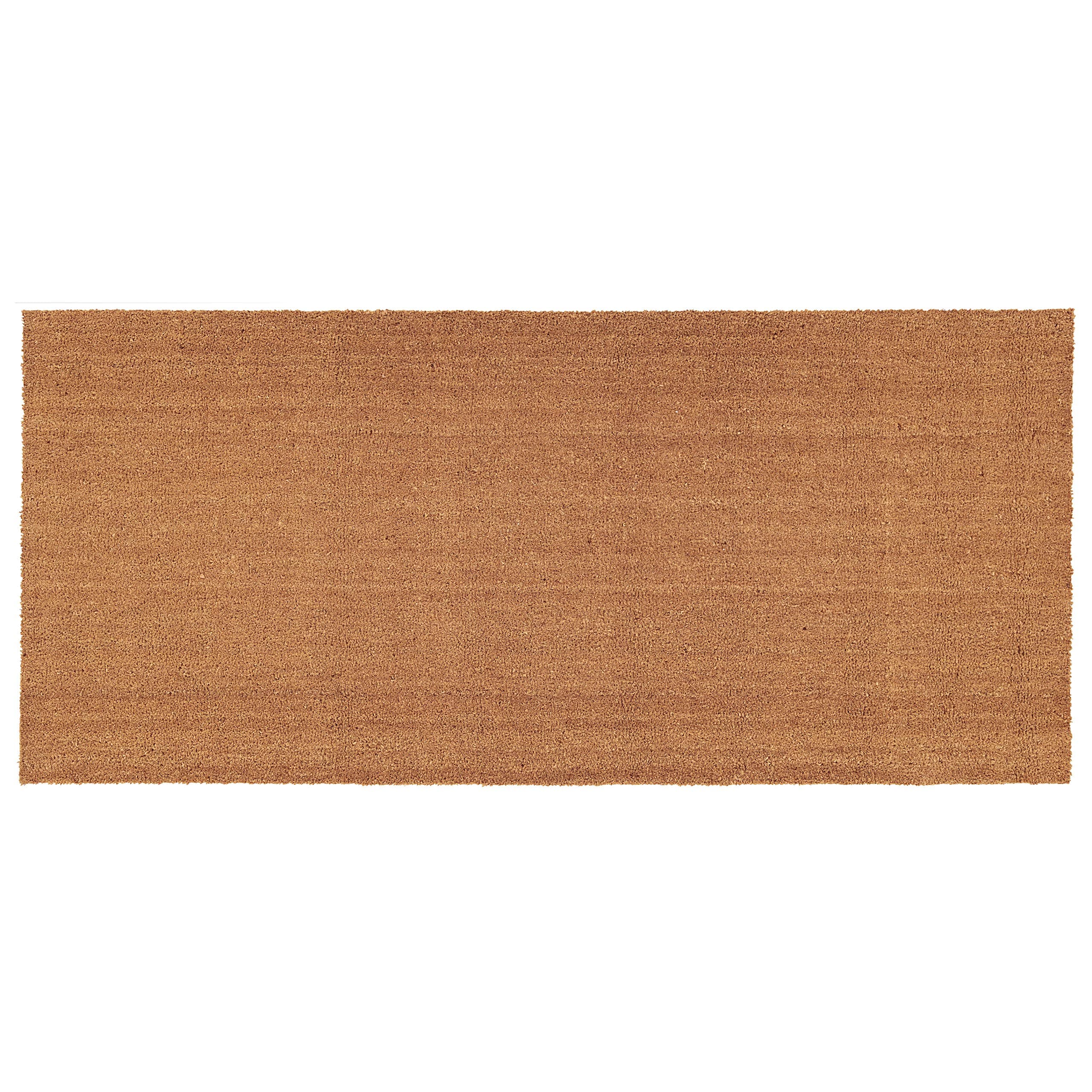 153552448 Natural Coir with Vinyl Backing Doormat, 24" x 48", Natural