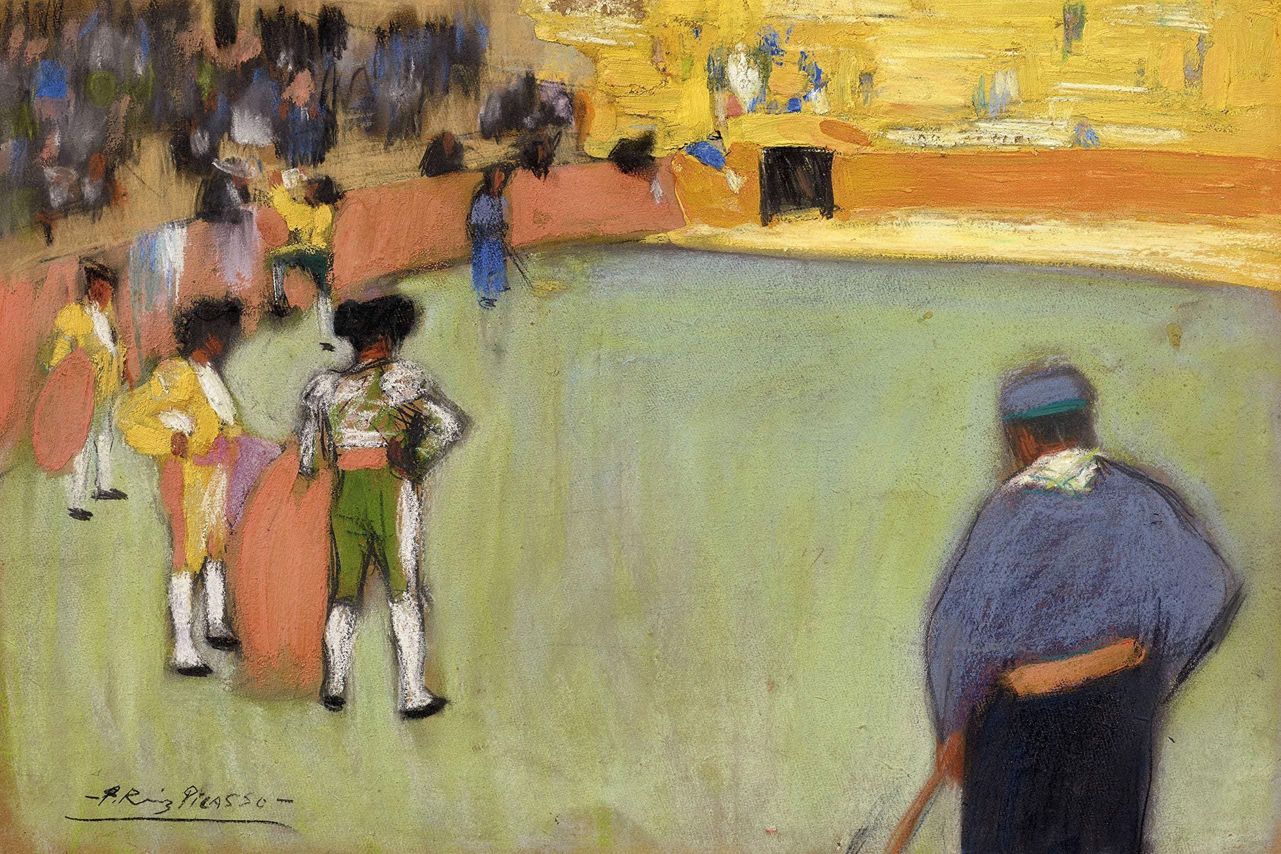 Tallenge - Pablo Picasso - Bullfighting (Course De Taureaux)� - Small Poster(Paper,12 x 17 inches, MultiColour)