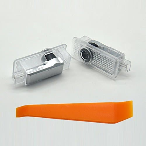 Welcome Light,lollychan 1 pair LED Courtesy Lights Easy Installation Car Door Laser Projector Logo Ghost Shadow Lights for BENZ CLA(A-Class) 2013-2015/CLS(W218,X218) 2010-2015 with Door Upholstery Remover