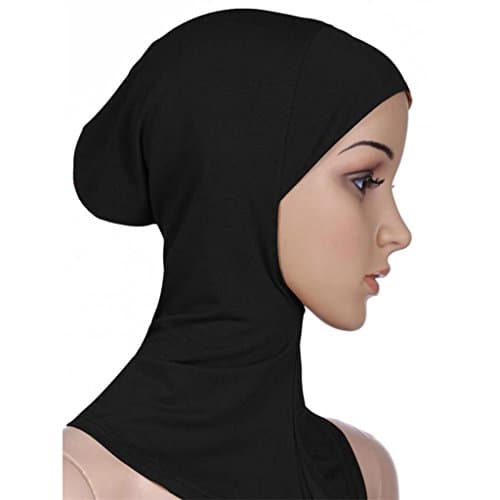 Lilyeyes Soft Muslim Full Cover Inner Hijab Cap Islamic Underscarf Neck Head Bonnet Hat