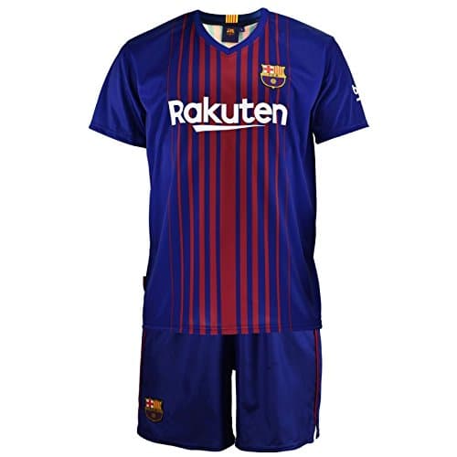 Official Replica FC BARCELONA 2017-2018, Child's MESSI Kit- Size: 10 years