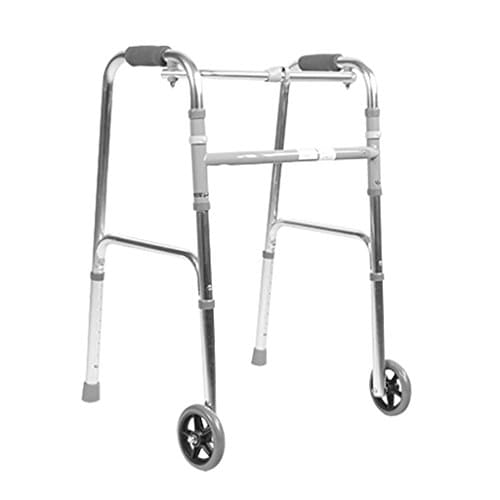 Multifunctional wheeled seat walker elderly assisted walking device folding light crutches walker walking aid for