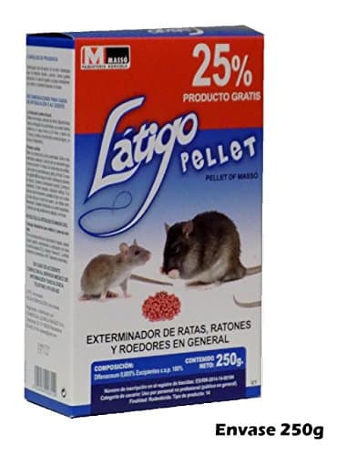 Latigo Rat-Poison Pellets for Rodents, Rats and Mice - 250 g