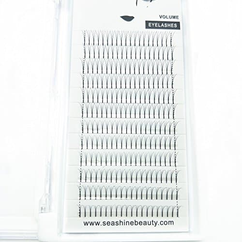 Seashine Lashes Premade Volume Lash Fans 3D 0.07 C 8mm long stem Volume Fans Semi Permanent Individual Eyelash Extensions Free shipping