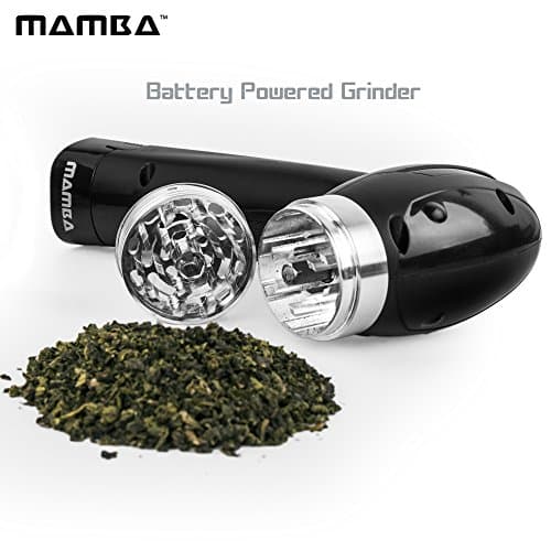 Mamba Battery Powered Electric Herb Grinder Automatic Crusher 20X Faster than Manual Grinders Grind Anytime Anywhere The Ultimate Quick-Hit-Buddy