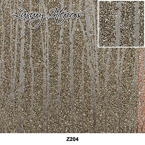 Luxury Furnishings Brian Yates Vermiculite/Mica Stones Z-Range Pattern Wallpaper |Wall Paper Covering Interior Walls of Kitchen, Bedroom & Bathroom |Brown Zebra Z204, 1800 x 91 cm (Roll) By