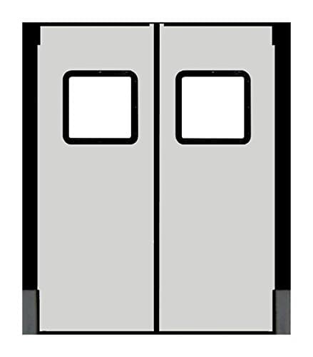 Chase Doors - 3696R25CGR - Swinging Door, 8 x 3 ft, Cloud Gray