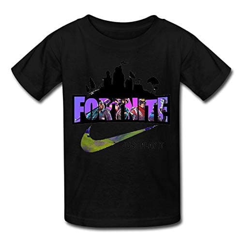 Youth 3D Pattern Printed Fort-nite Just Play It Short Sleeve T-Shirts Kids Casual Tees
