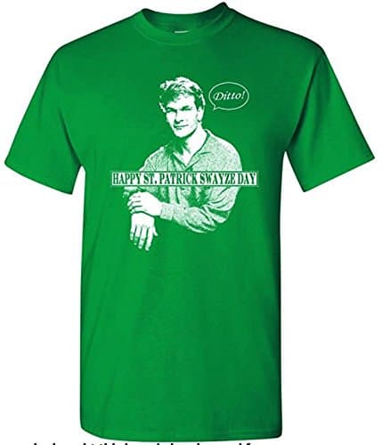 Strange Cargo Men's Patrick Swayze Funny ST Patrick's Day Irish T-Shirt (XXXXXL, Kelly)