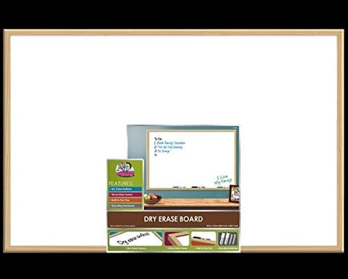 The Board Dudes 23" x 35" Wood Frame Magnetic Surface Dry Erase Board