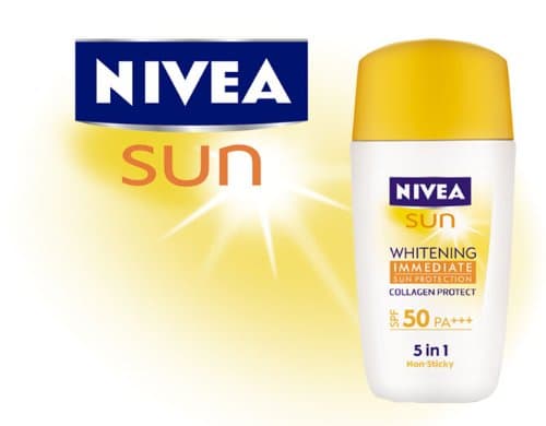 Nivea Sun Face Whitening Immediate Protect Spf50 Pa++30ml. Product of Thailand