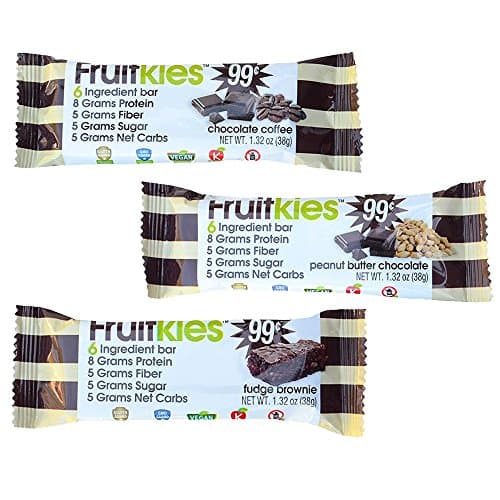 Chocolate Protein Bar Variety Pack, 7 Fudge Brownie, 7 Chocolate Coffee, 7 Peanut Butter Chocolate Bars, Vegan, Dairy Free, Gluten Free, Kosher, 1.32-Ounce 21 Bars per Box