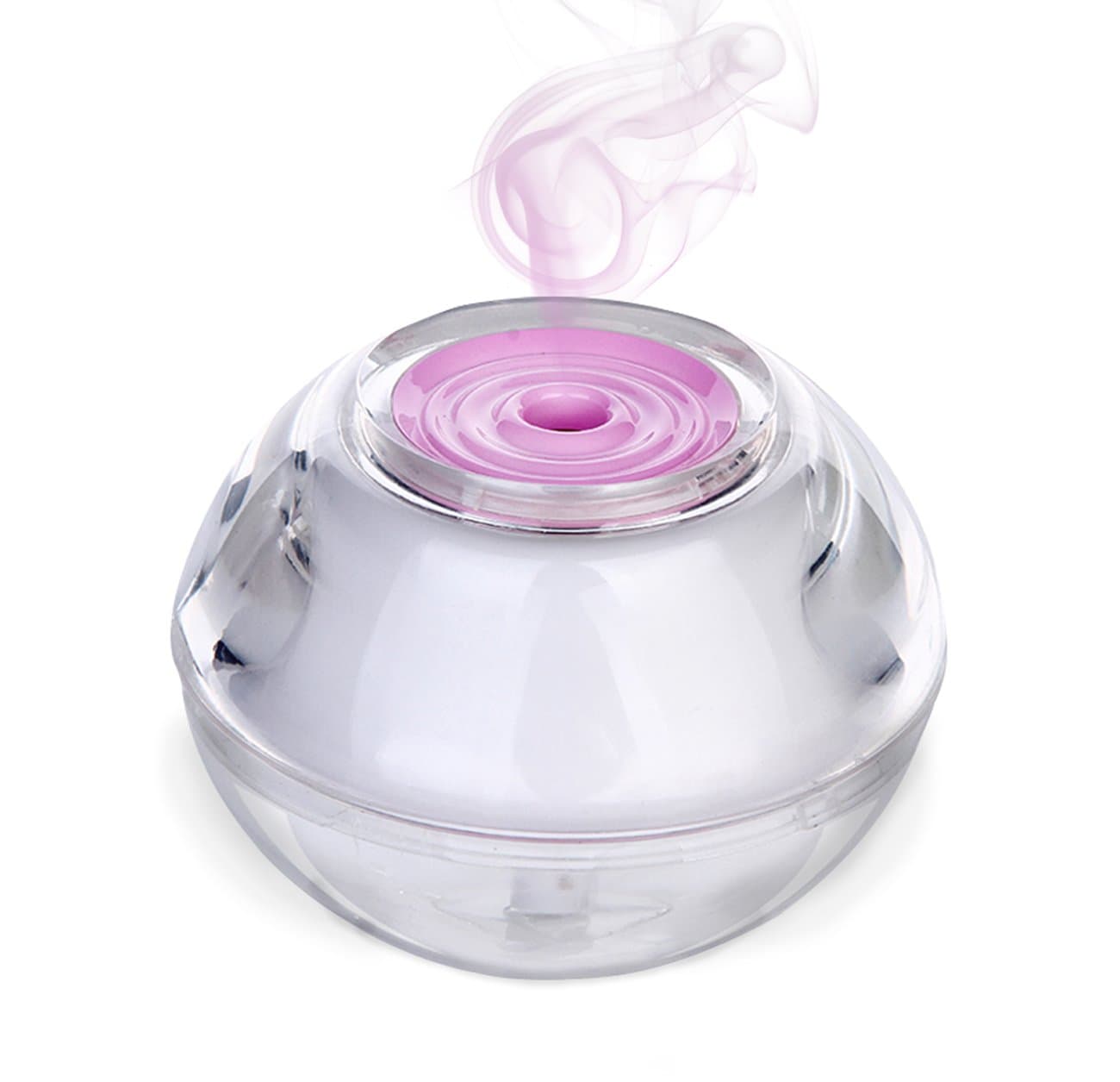 Pink Air Humidifier from Evergreen Lifestyle. Quiet Sleep & Office humidifier. Portable humidifier with USB cable + Adaptor