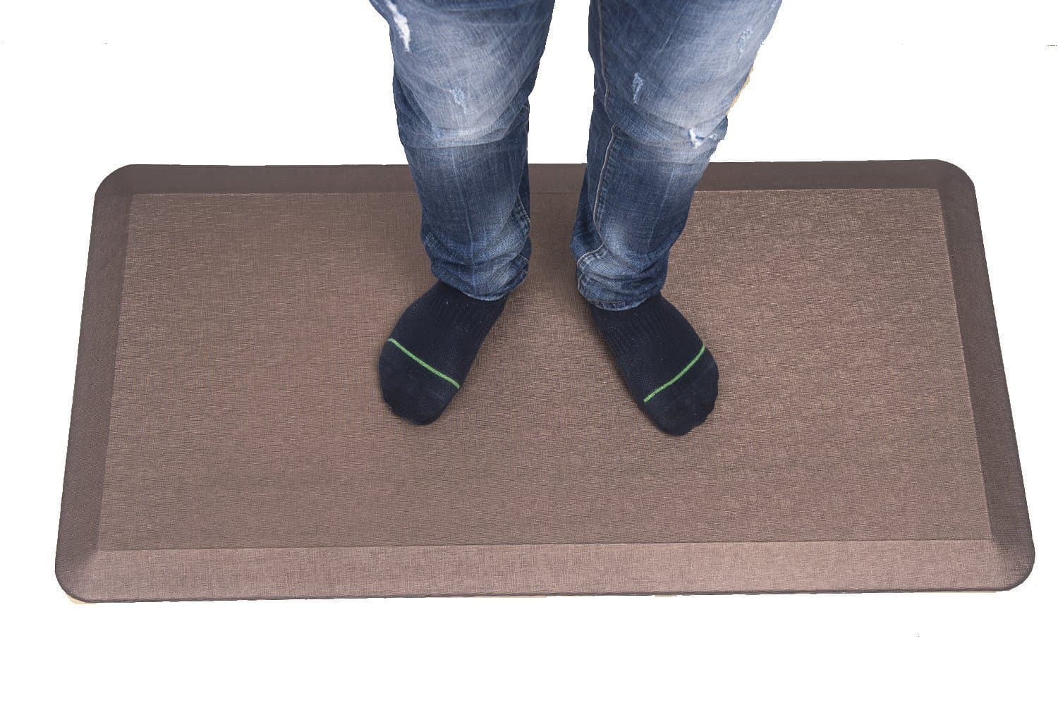 EazeeMats Not-Flat Anti Fatigue Mat Standing Pad with 2 Rubber Massage Balls Ergonomically Comfort Mat for Height Adjustable Converter Stand Up Desk,Cloud Shape(Purple)